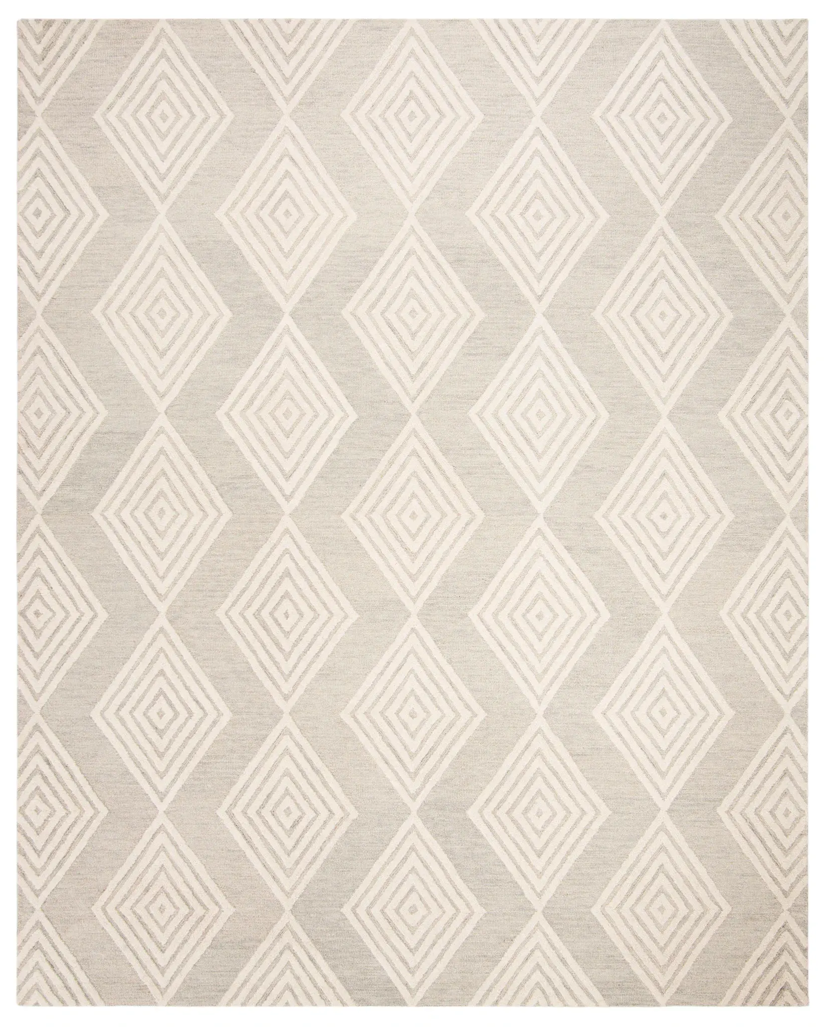 Blossom Diamond Hand-Tufted Wool Rug