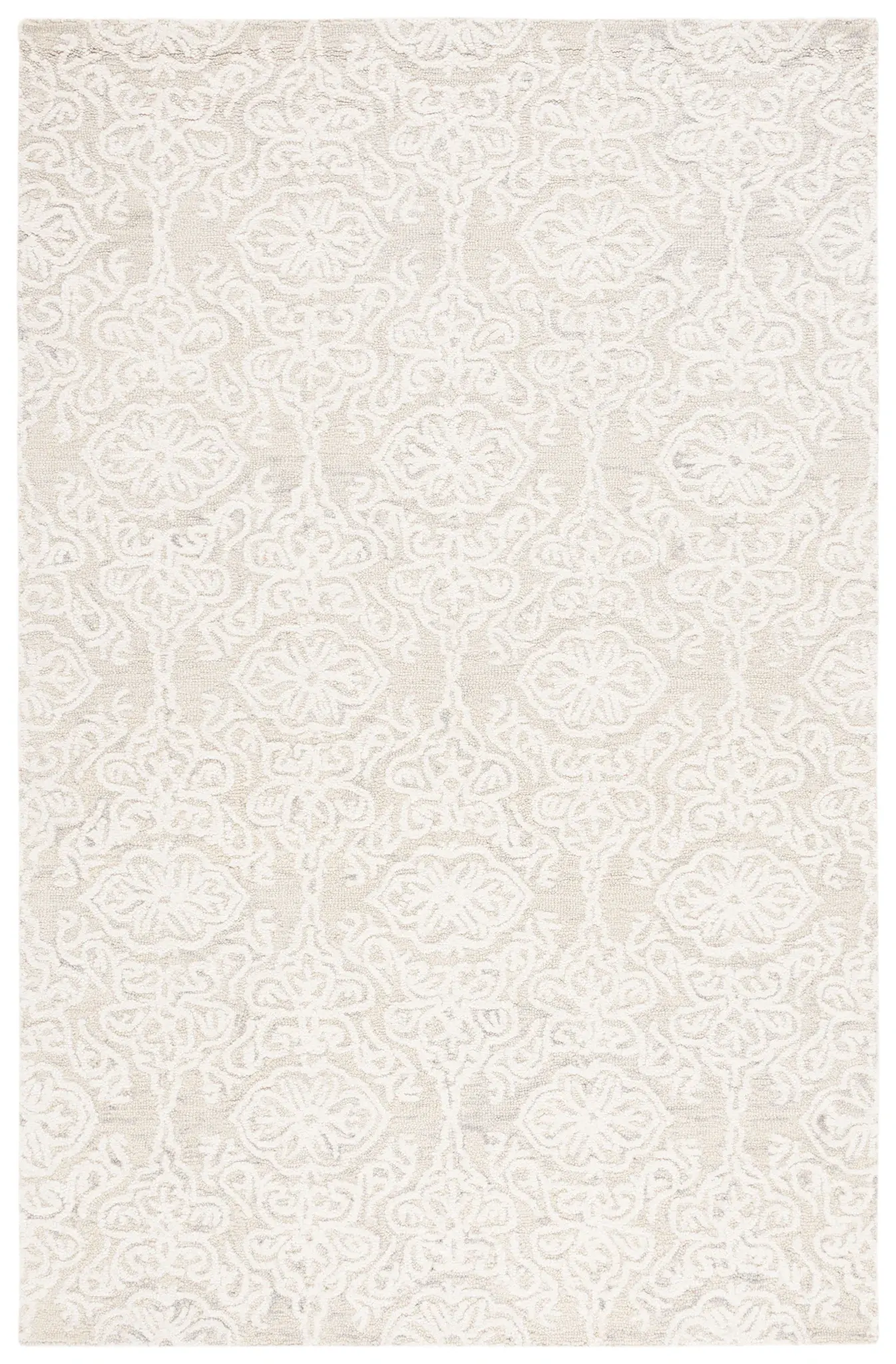 Blossom Damask Hand-Tufted Wool Rug