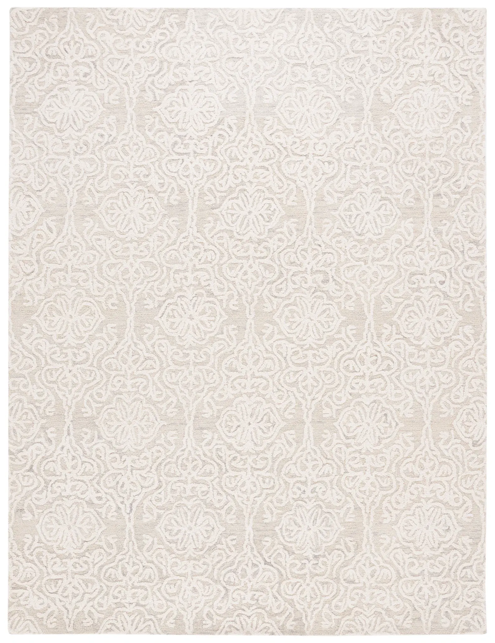 Blossom Damask Hand-Tufted Wool Rug