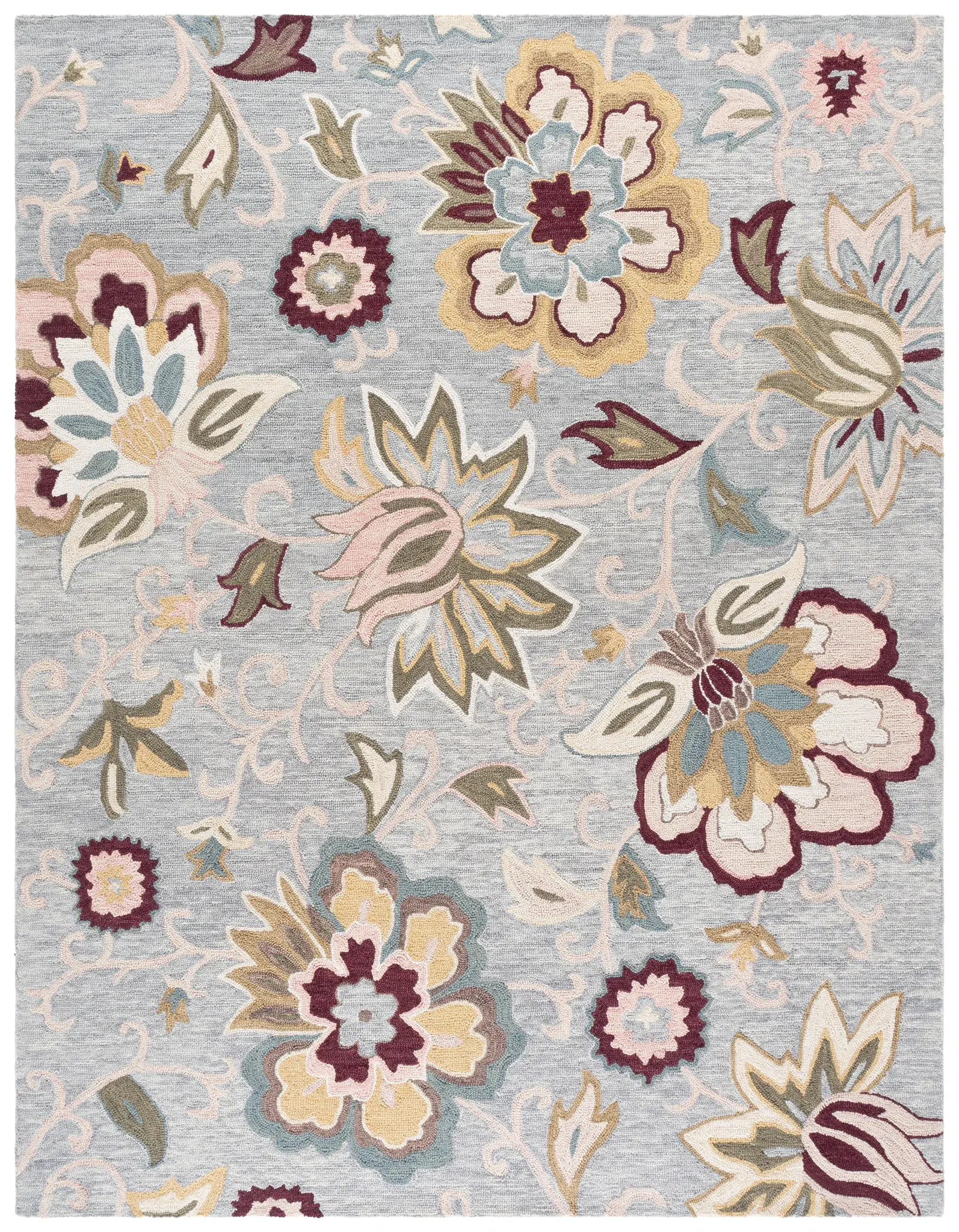 Blossom Allover Floral Hand-Tufted Wool Rug