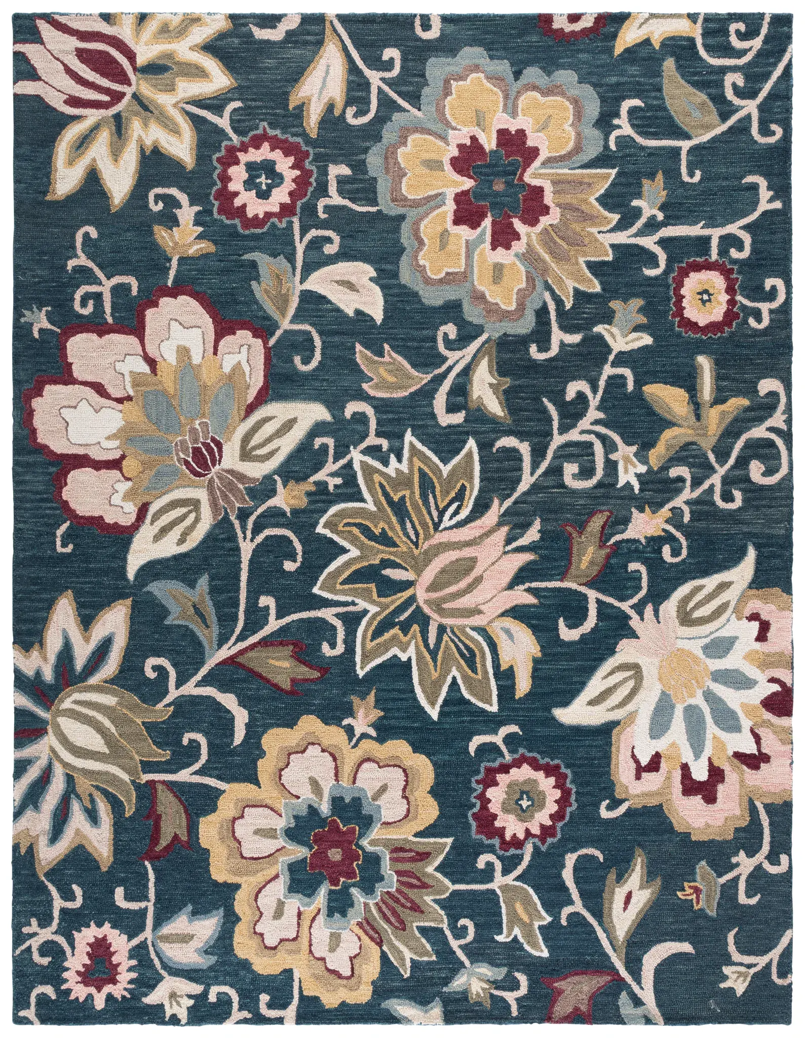 Blossom Allover Floral Hand-Tufted Wool Rug
