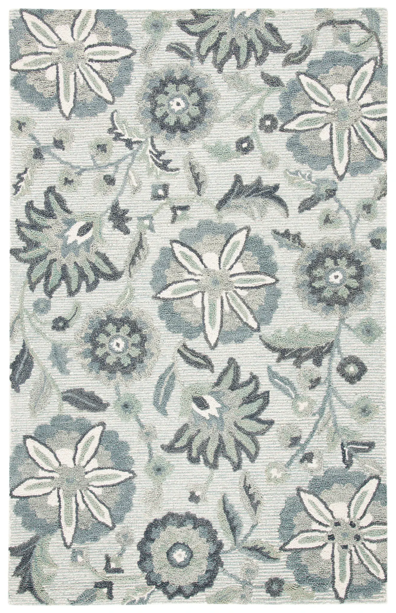 Blossom Jacobean Floral Hand-Tufted Wool Rug