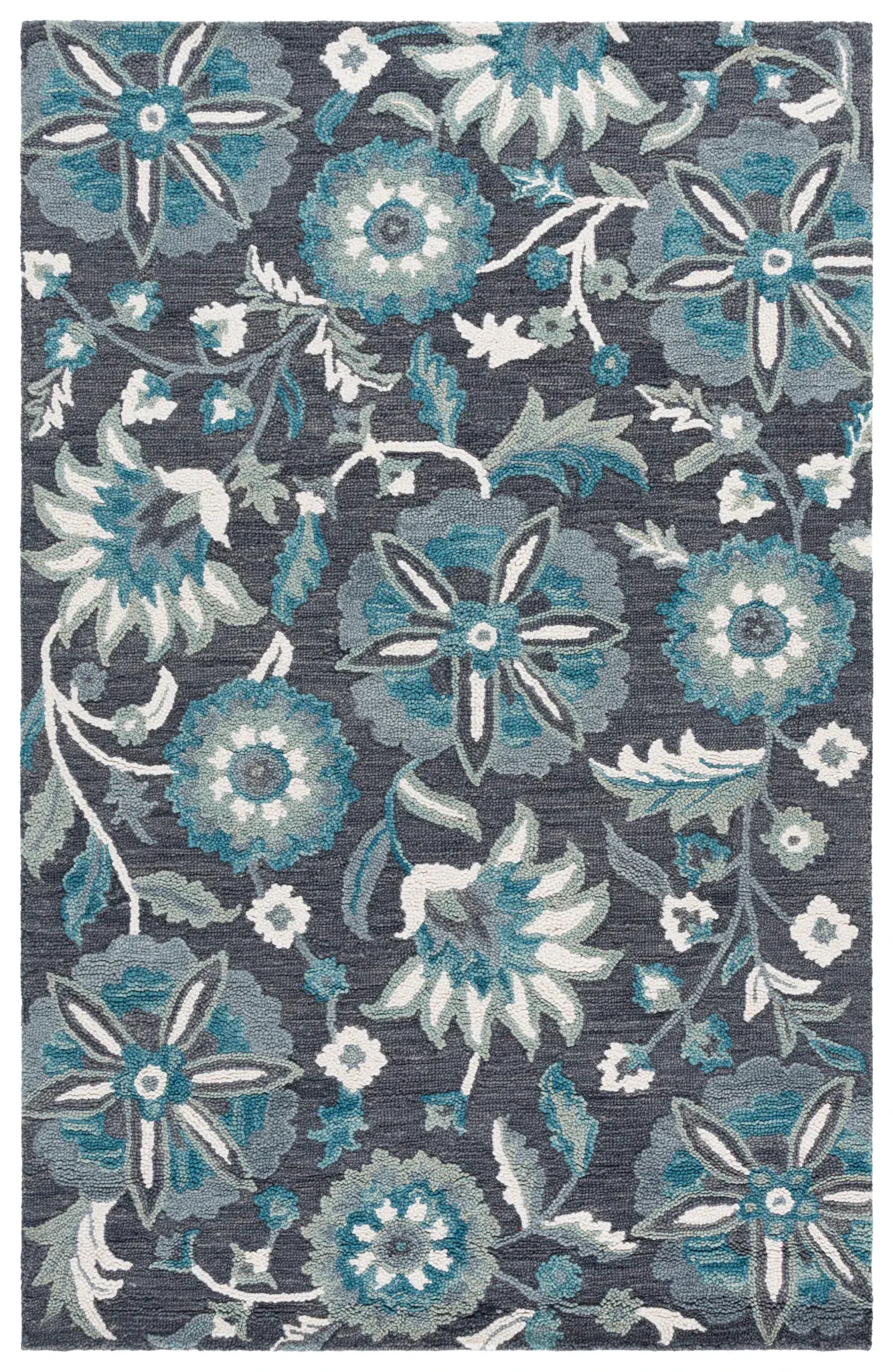 Blossom Jacobean Floral Hand-Tufted Wool Rug