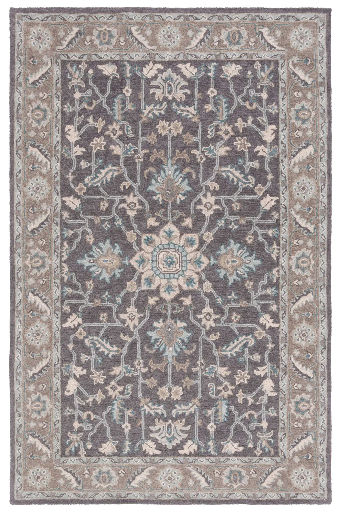 Blossom Traditional Medallion Hand-Tufted Wool Rug
