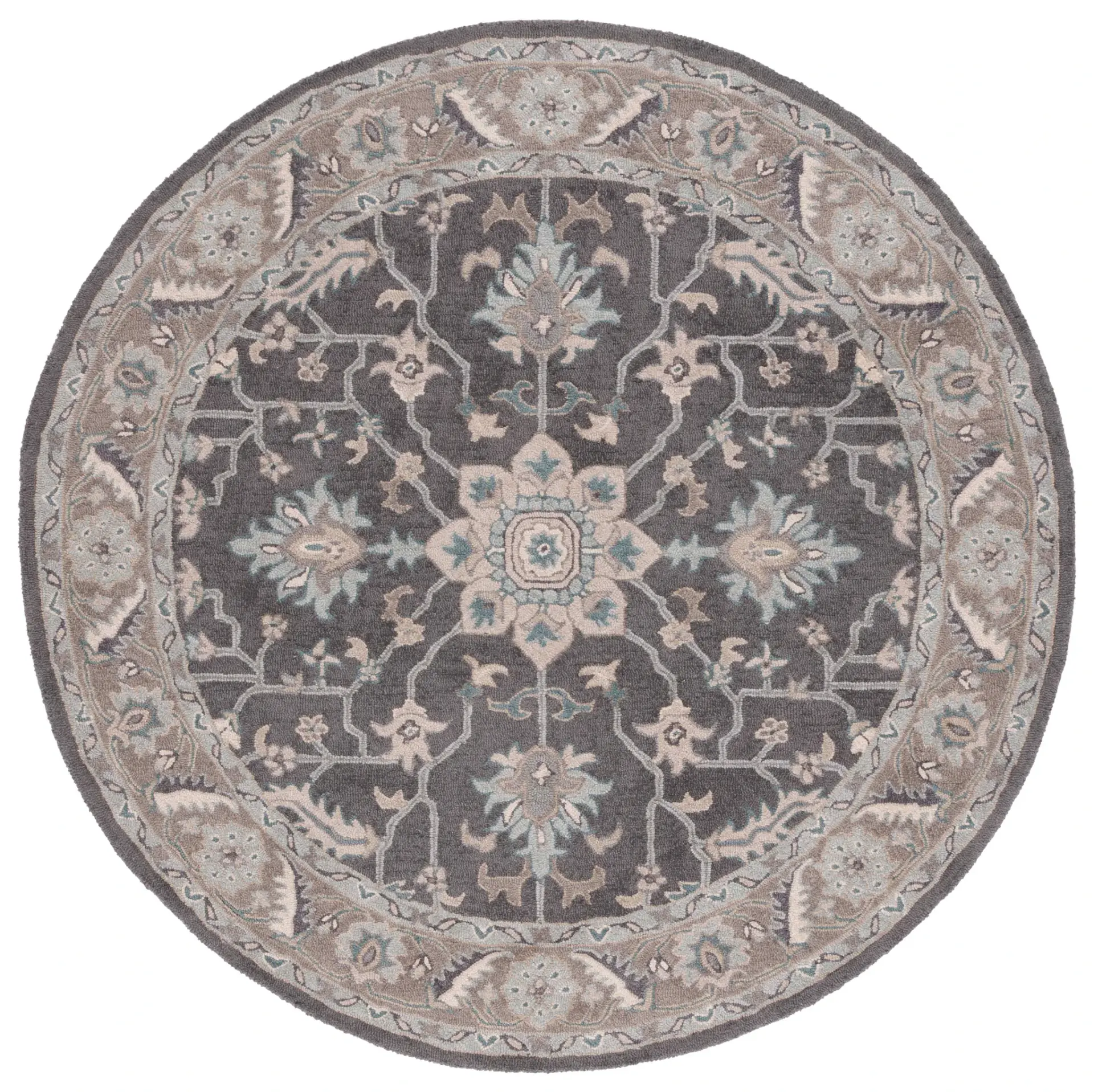 Blossom Traditional Medallion Hand-Tufted Wool Rug