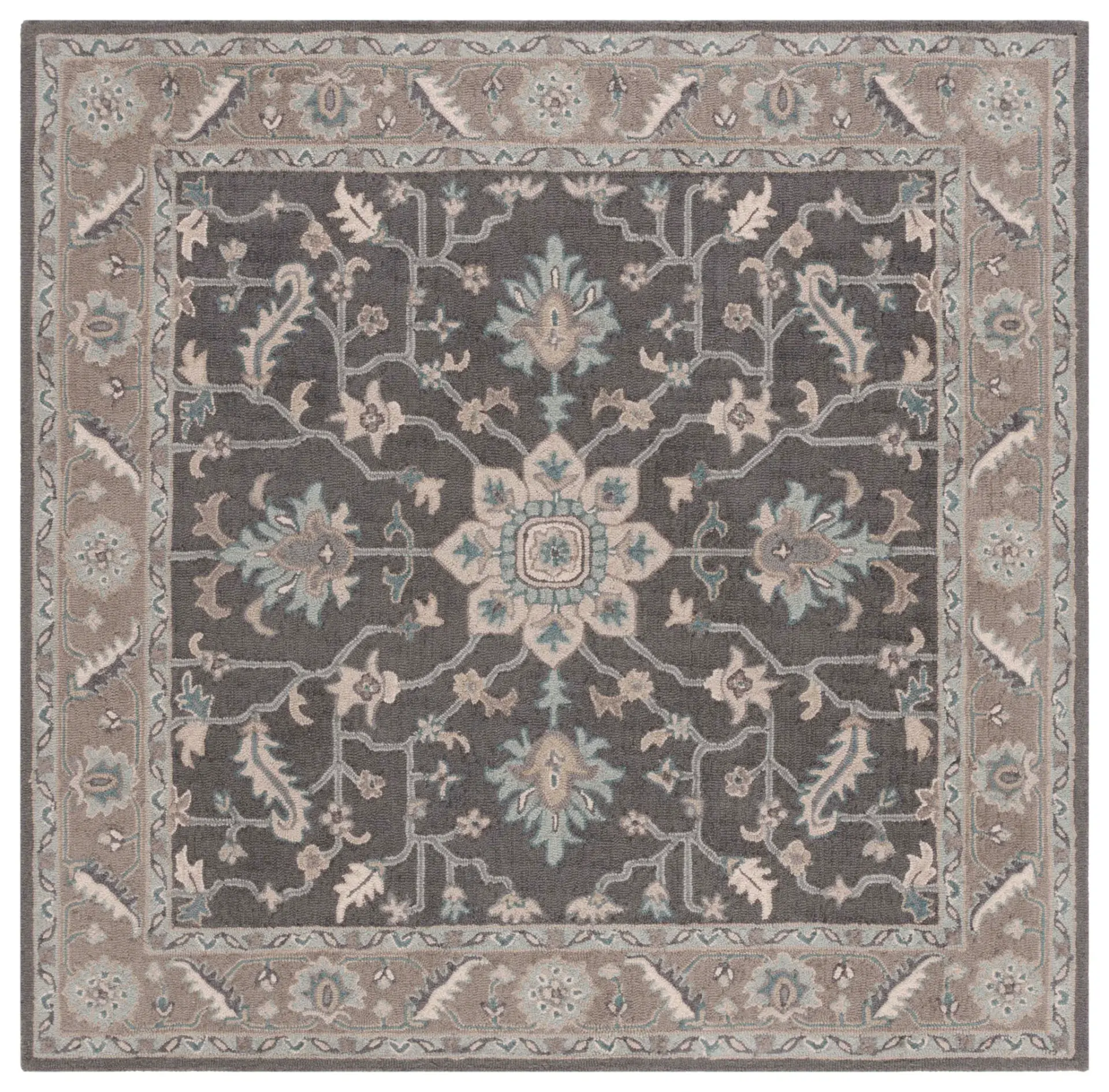 Blossom Traditional Medallion Hand-Tufted Wool Rug
