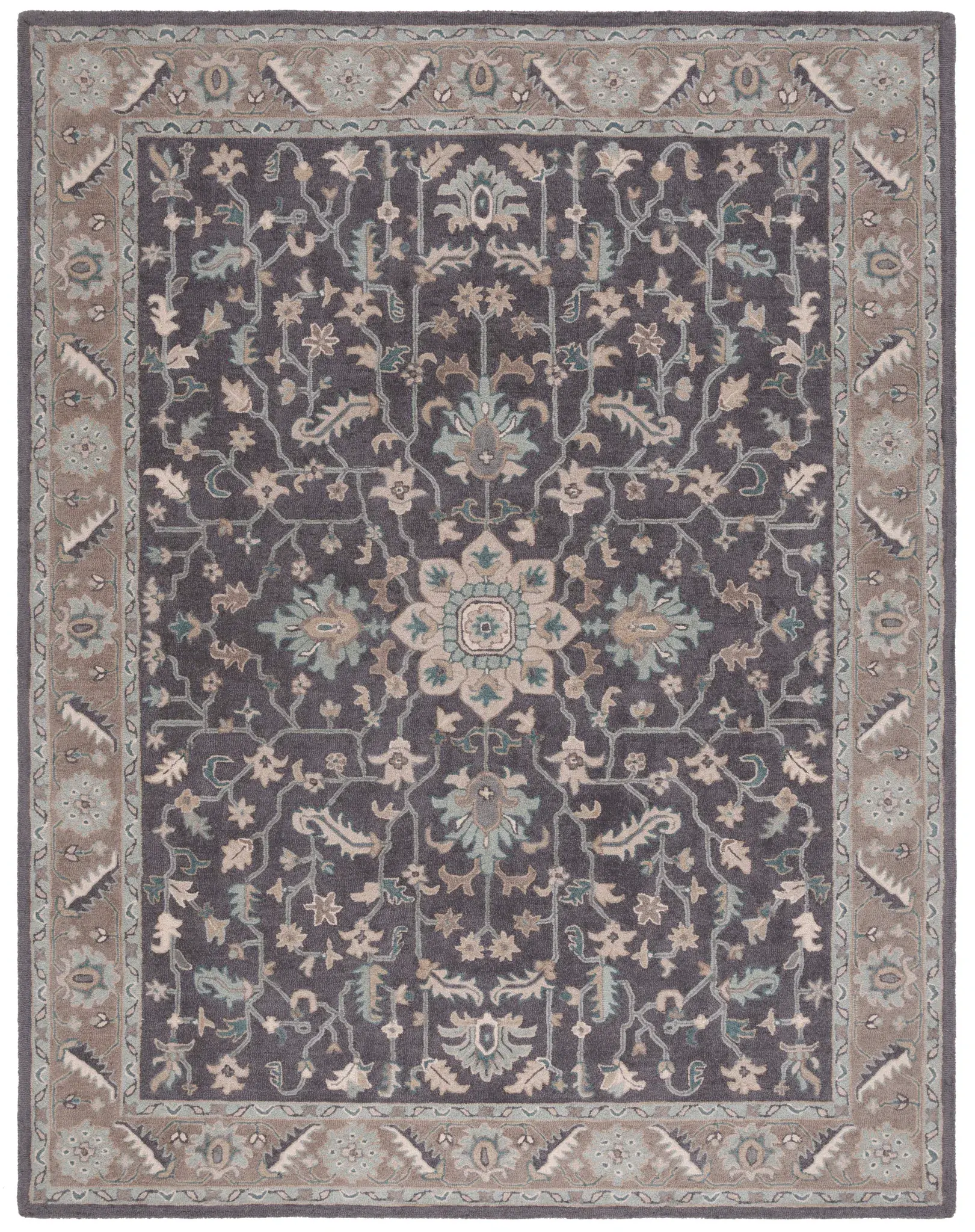 Blossom Traditional Medallion Hand-Tufted Wool Rug