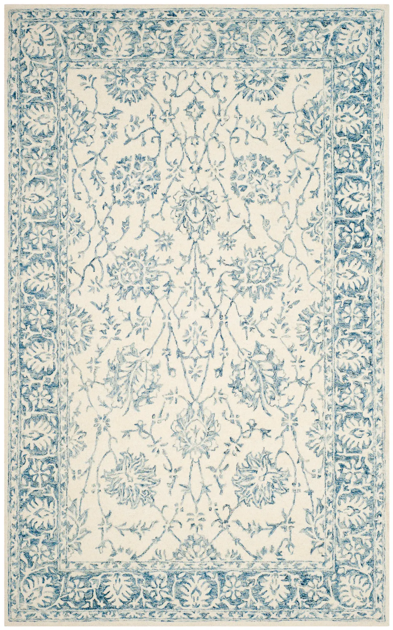 Blossom Vine Trellis Hand-Tufted Wool Rug
