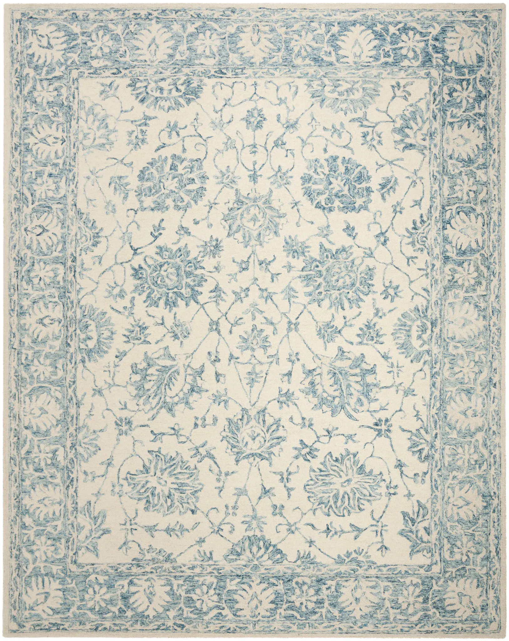 Blossom Vine Trellis Hand-Tufted Wool Rug