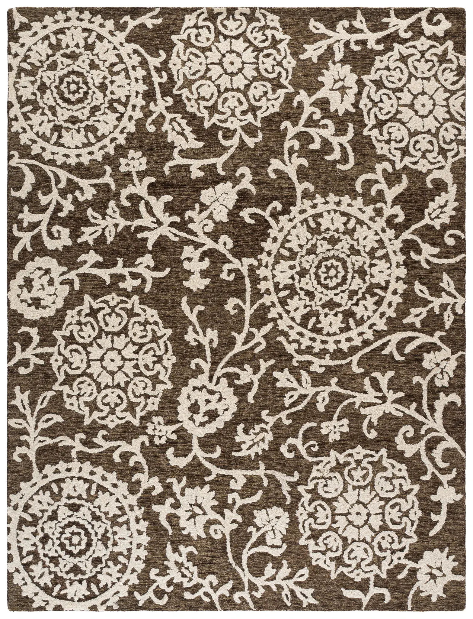 Blossom Floral Medallion Hand-Tufted Wool Rug
