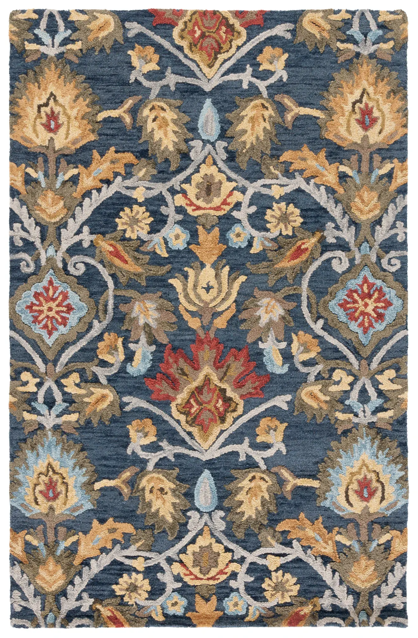Blossom Botanical Vine Hand-Tufted Wool Rug
