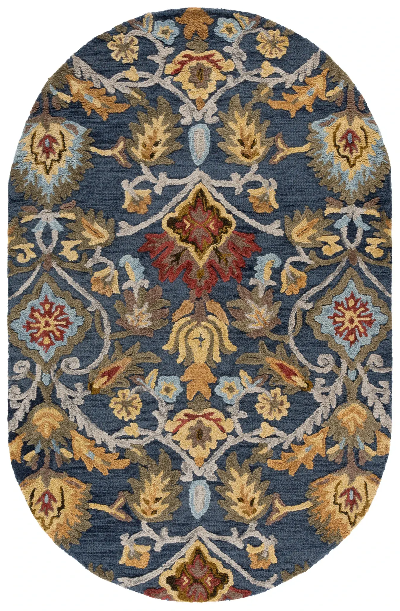 Blossom Botanical Vine Hand-Tufted Wool Rug