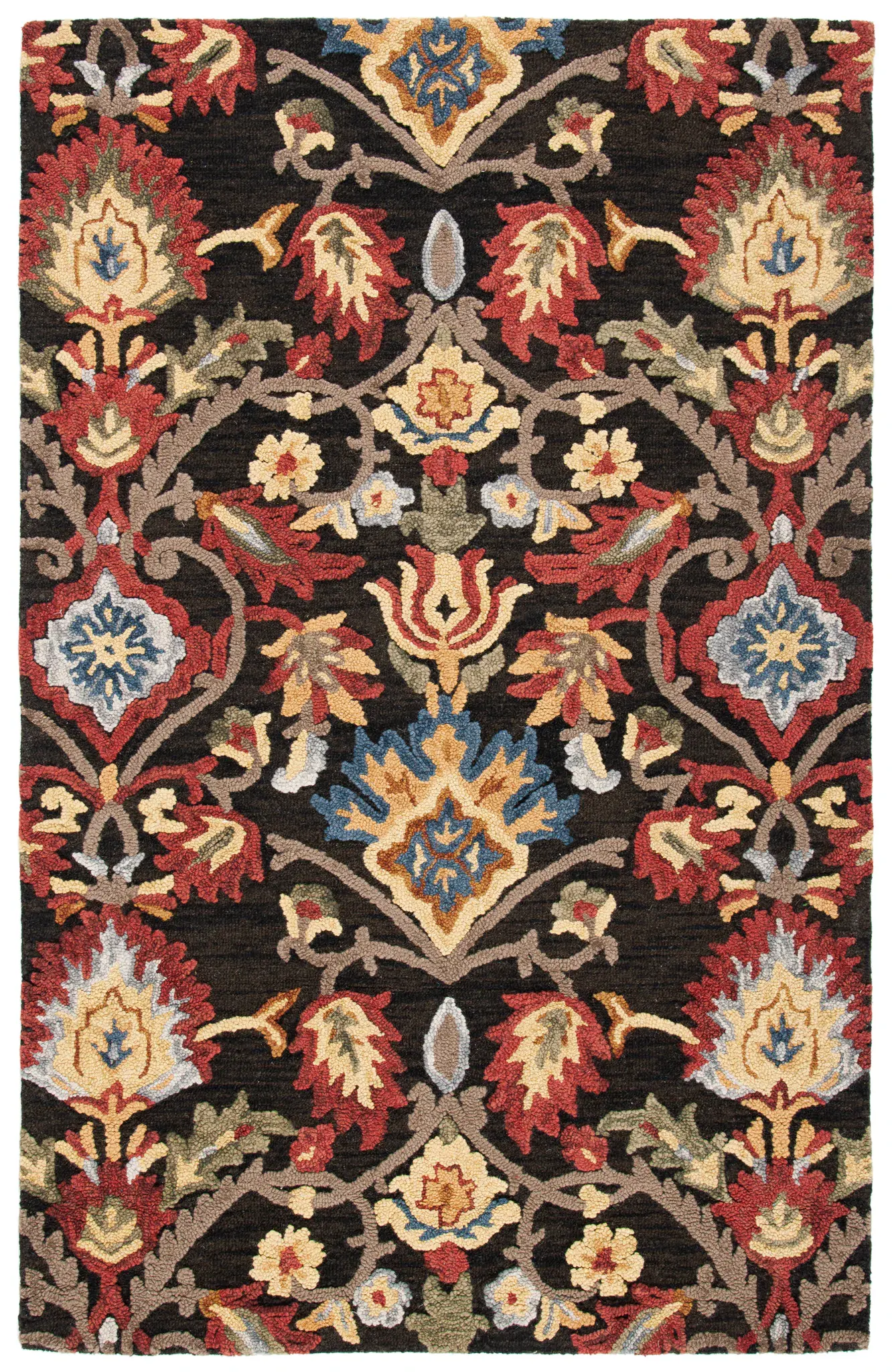 Blossom Botanical Vine Hand-Tufted Wool Rug