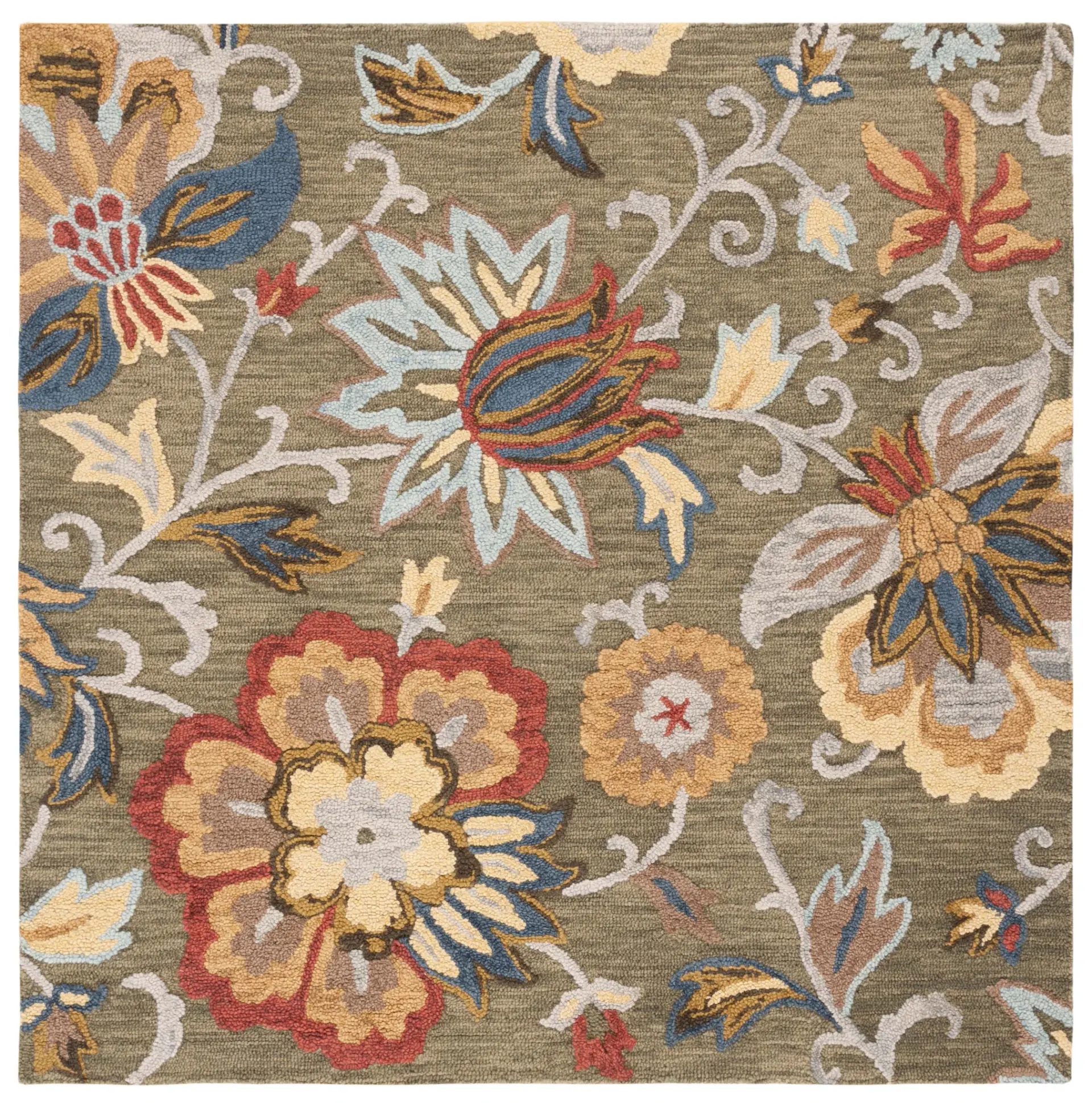 Blossom Large Floral Hand-Tufted Wool Rug