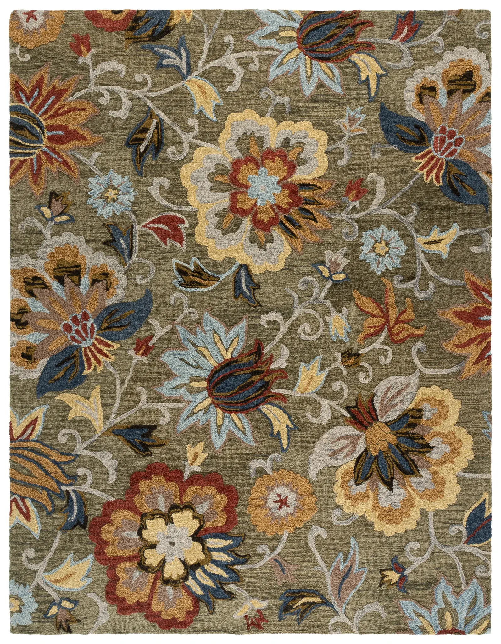 Blossom Large Floral Hand-Tufted Wool Rug