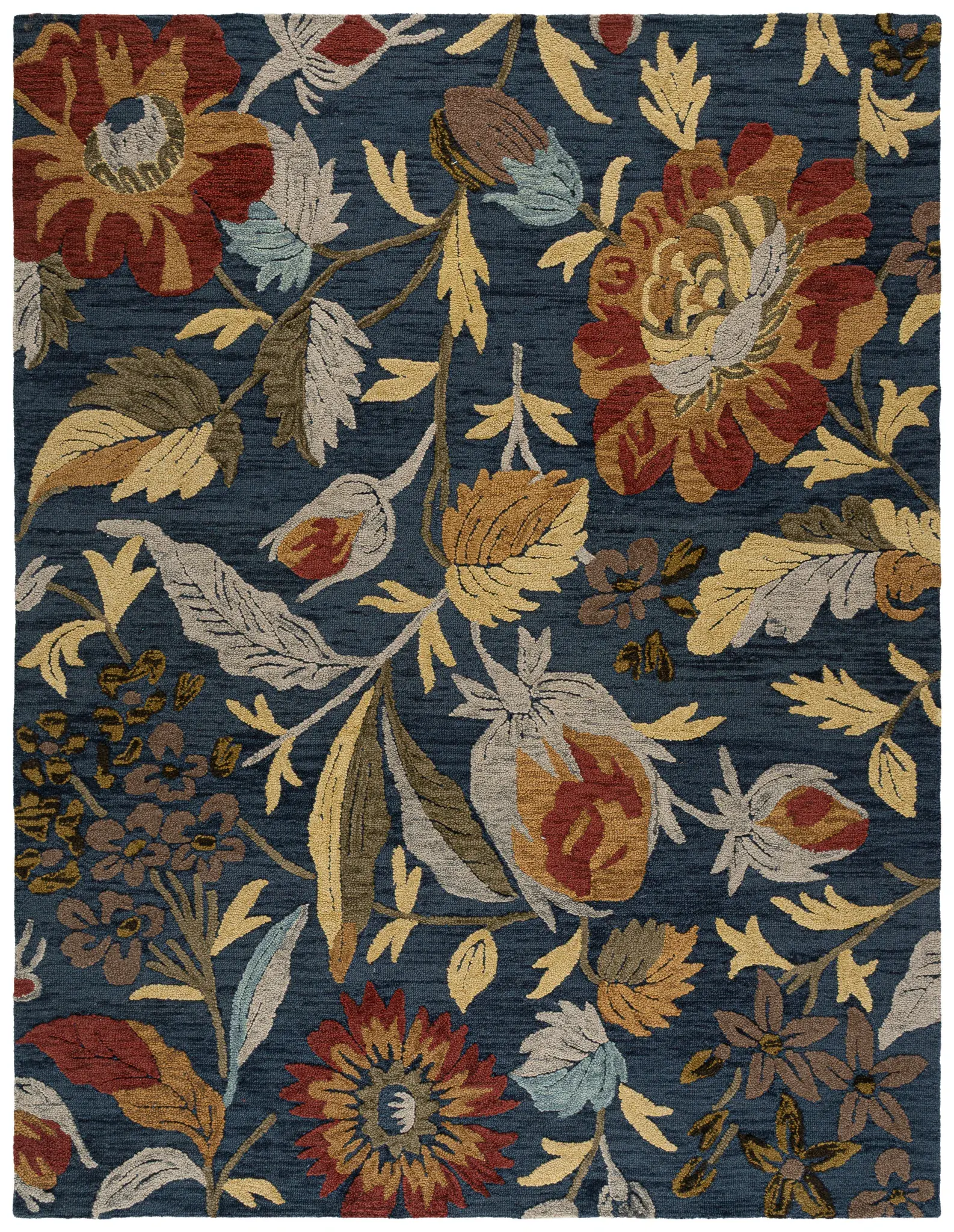 Blossom Botanical Branch Hand-Tufted Wool Rug