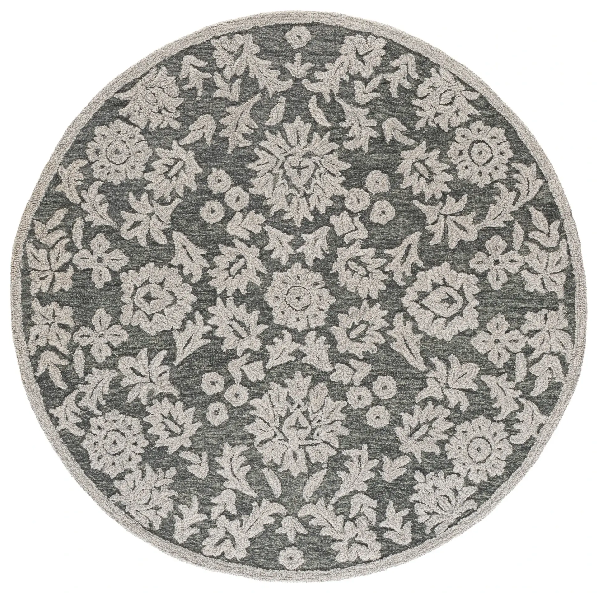 Blossom Damask Vine Hand-Tufted Wool Rug