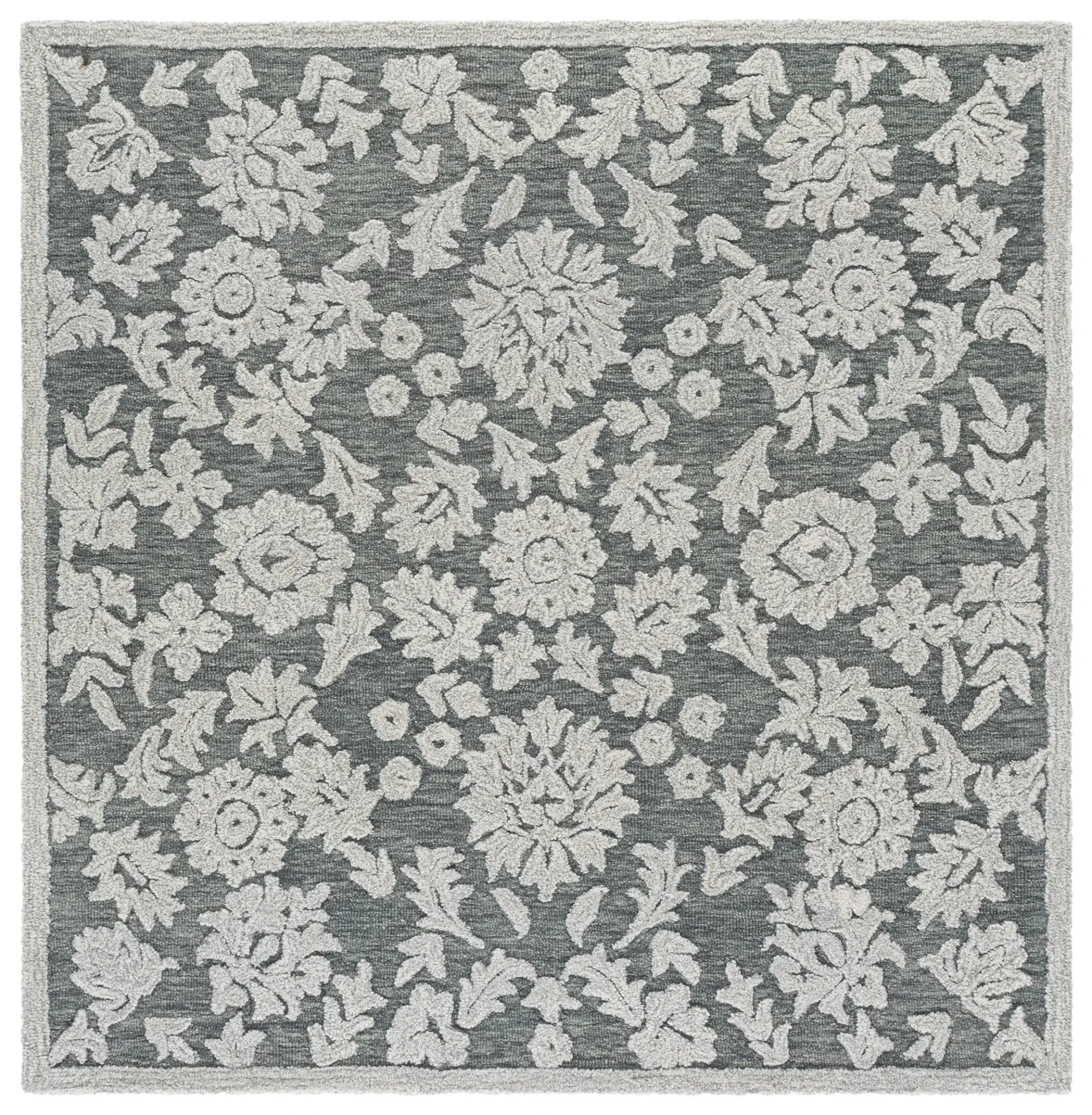Blossom Damask Vine Hand-Tufted Wool Rug