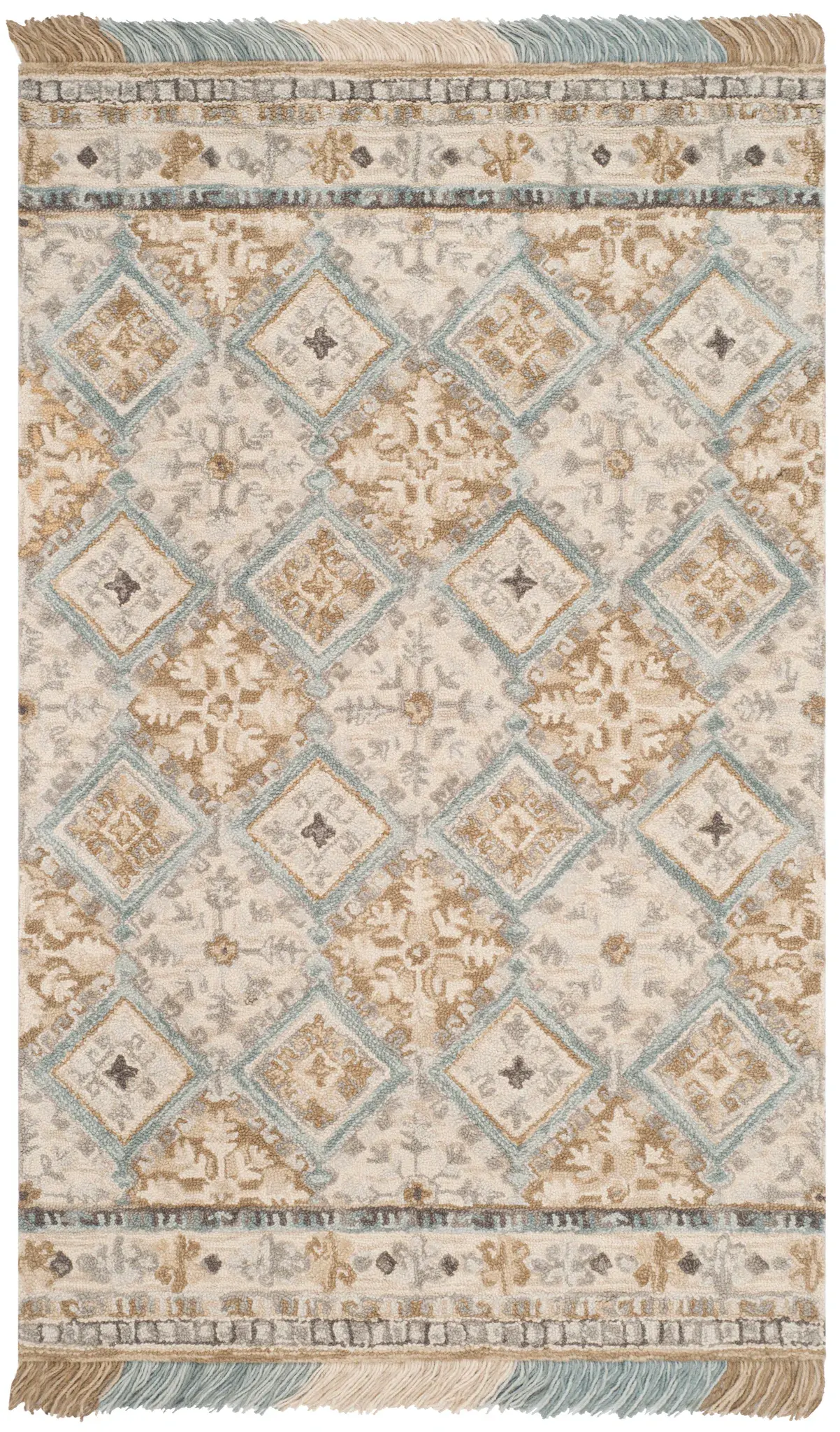 Blossom Diamond Floral Hand-Tufted Wool Rug