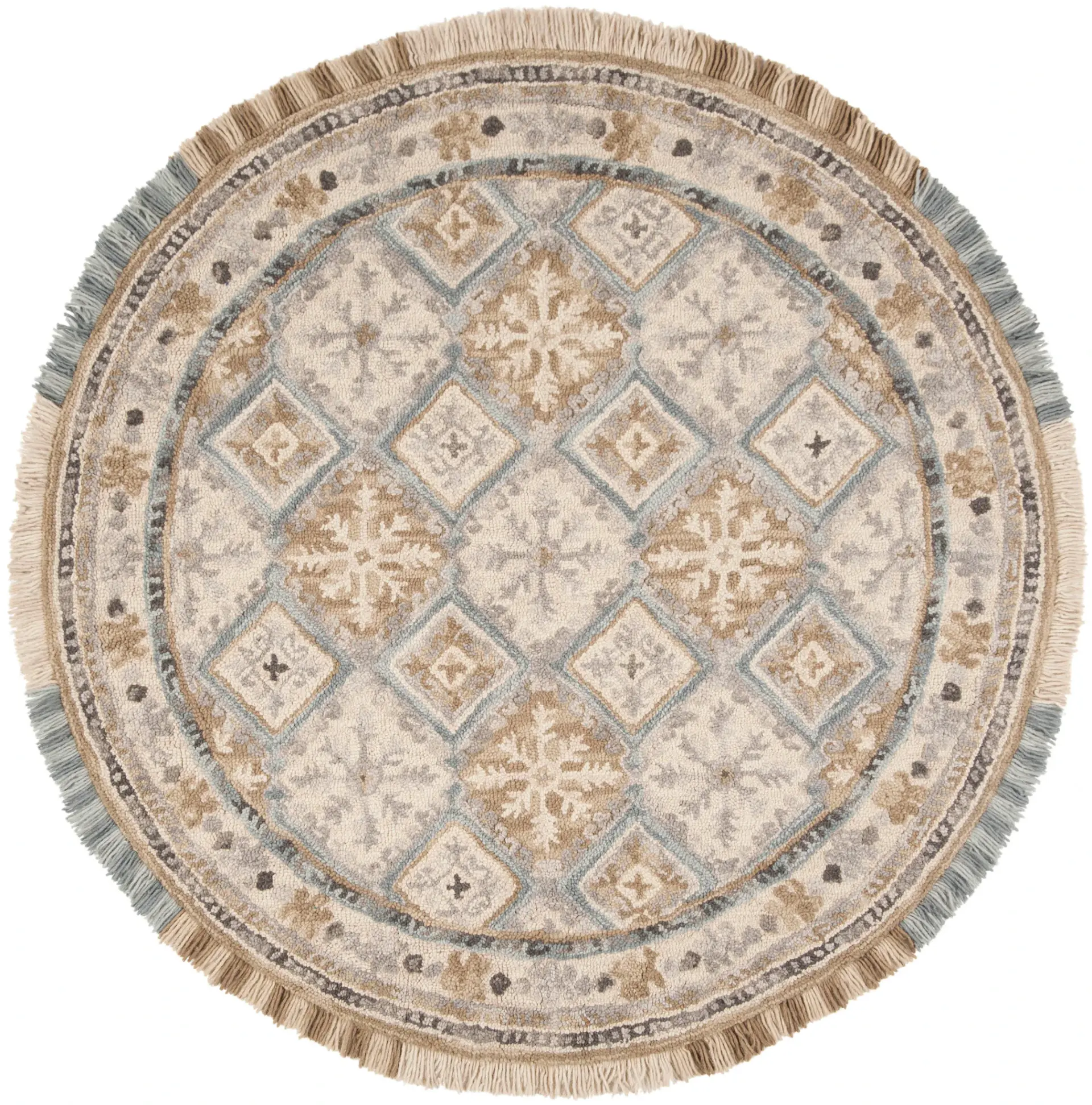 Blossom Diamond Floral Hand-Tufted Wool Rug