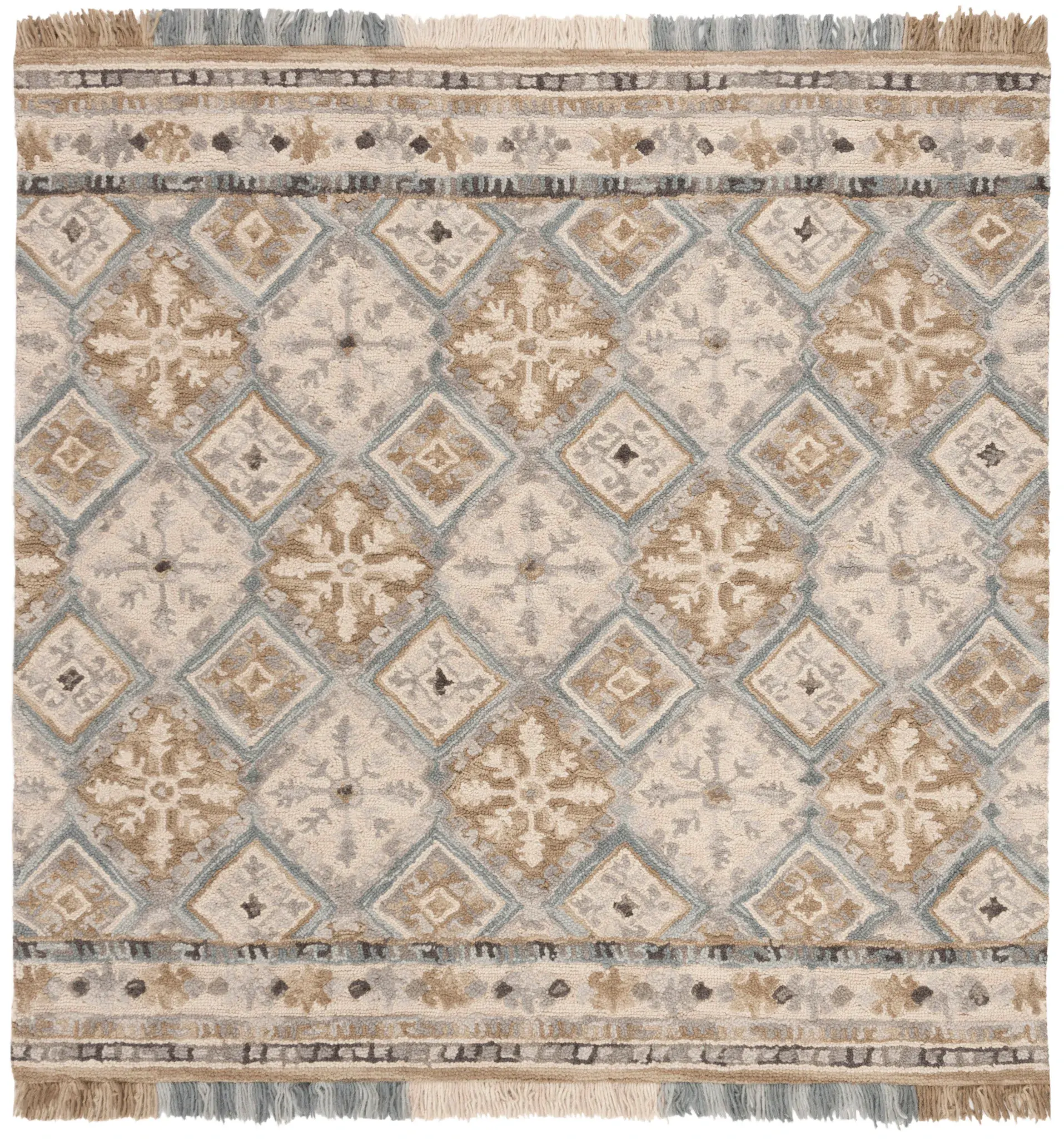 Blossom Diamond Floral Hand-Tufted Wool Rug