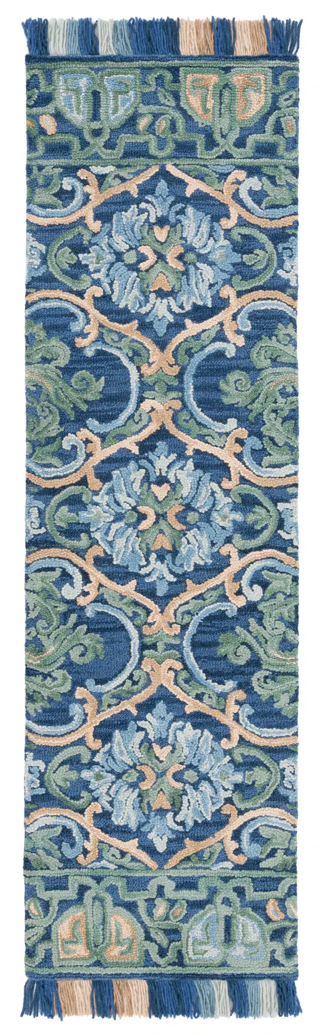 Blossom Interlocking Floral Hand-Tufted Wool Rug