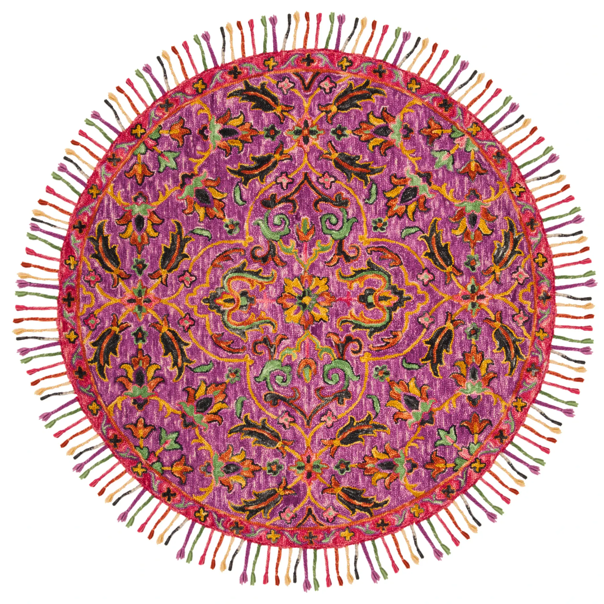 Blossom Arabesque Floral Hand-Tufted Wool Rug