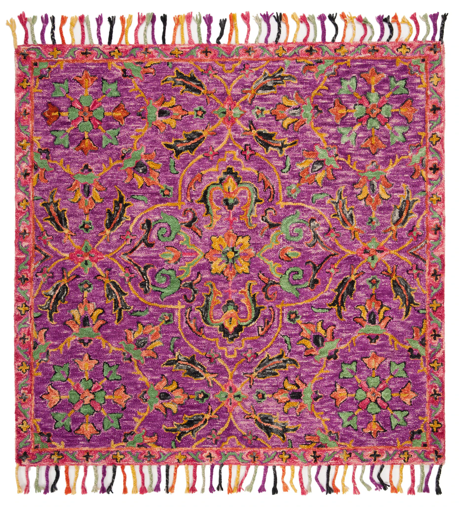 Blossom Arabesque Floral Hand-Tufted Wool Rug