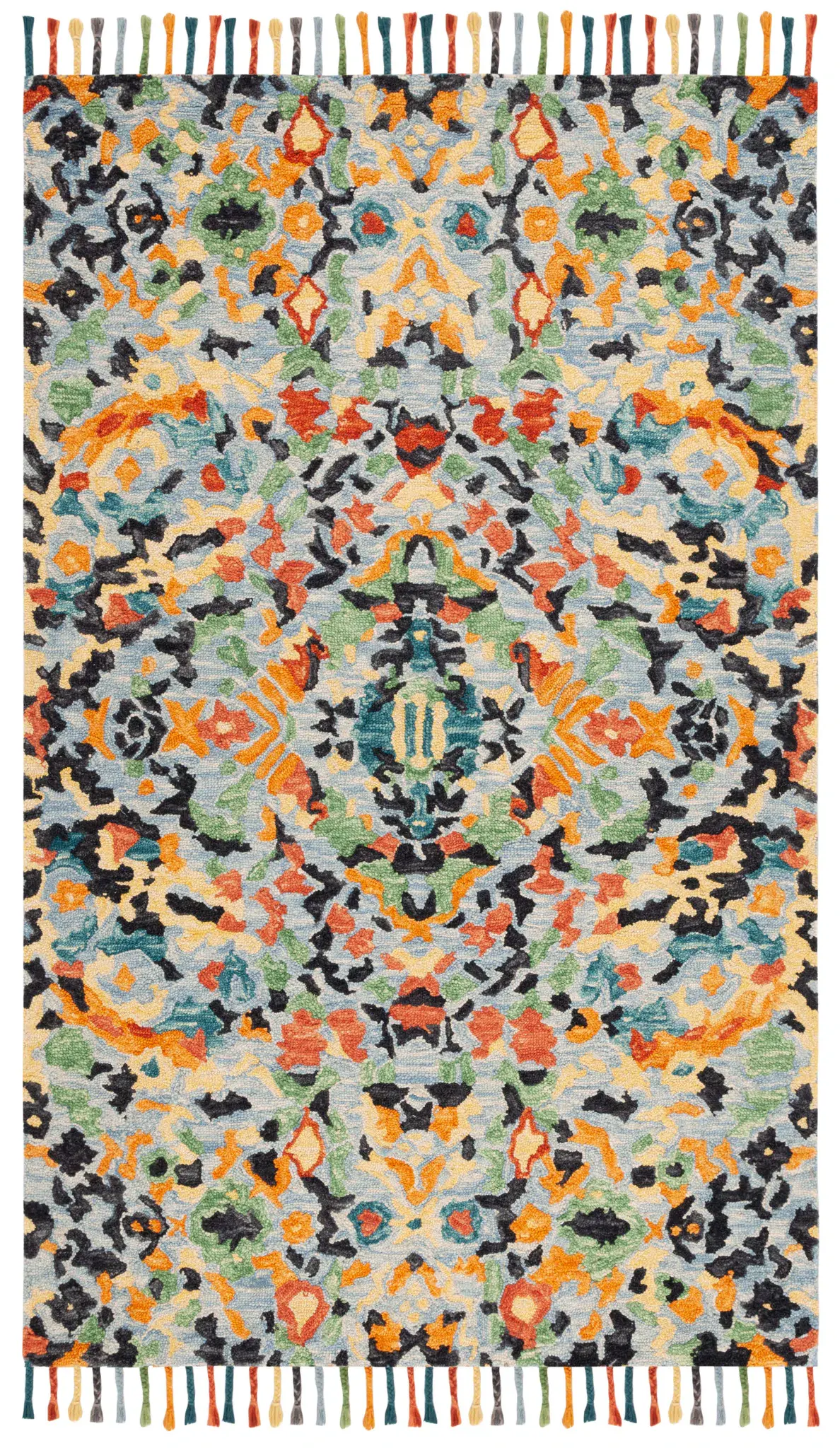Blossom Tribal Medallion Hand-Tufted Wool Rug