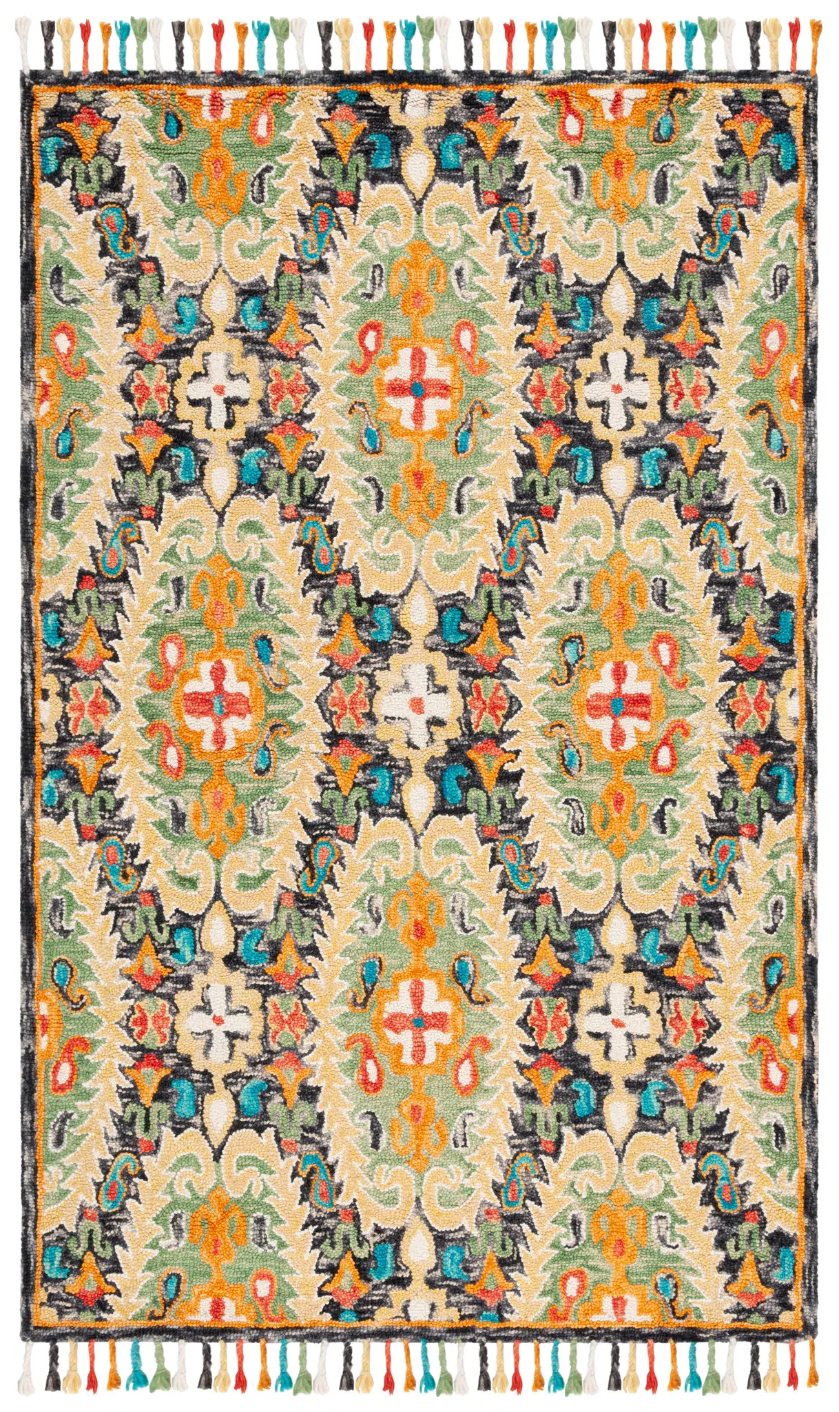 Blossom Pointed Medallion Hand-Tufted Wool Rug