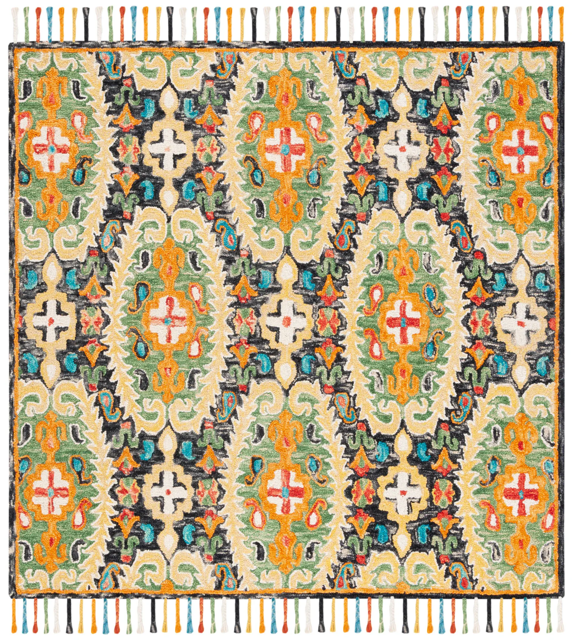 Blossom Pointed Medallion Hand-Tufted Wool Rug