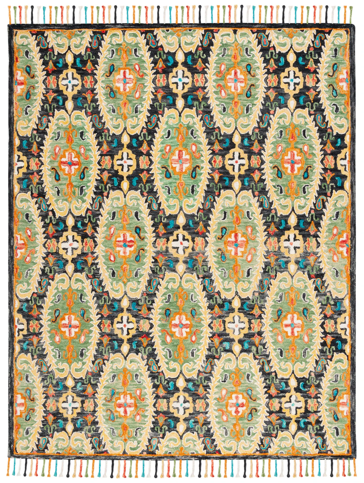 Blossom Pointed Medallion Hand-Tufted Wool Rug
