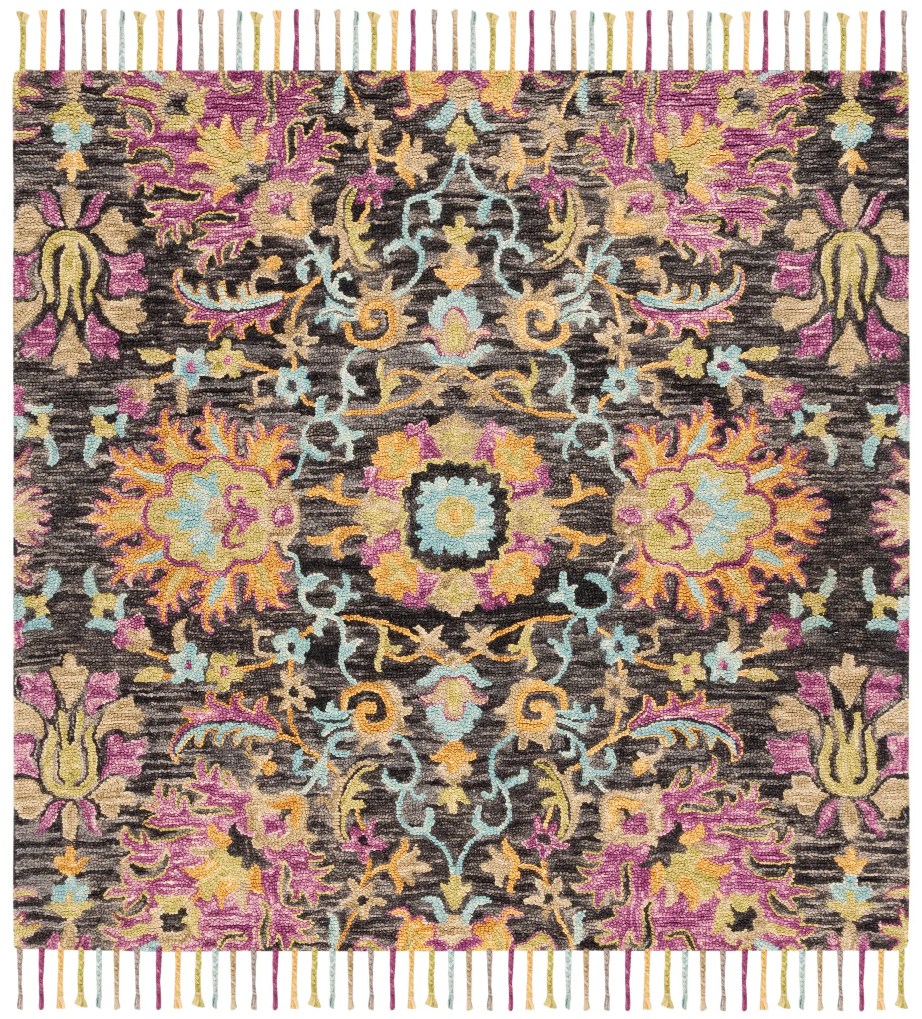 Blossom Boho Floral Hand-Tufted Wool Rug
