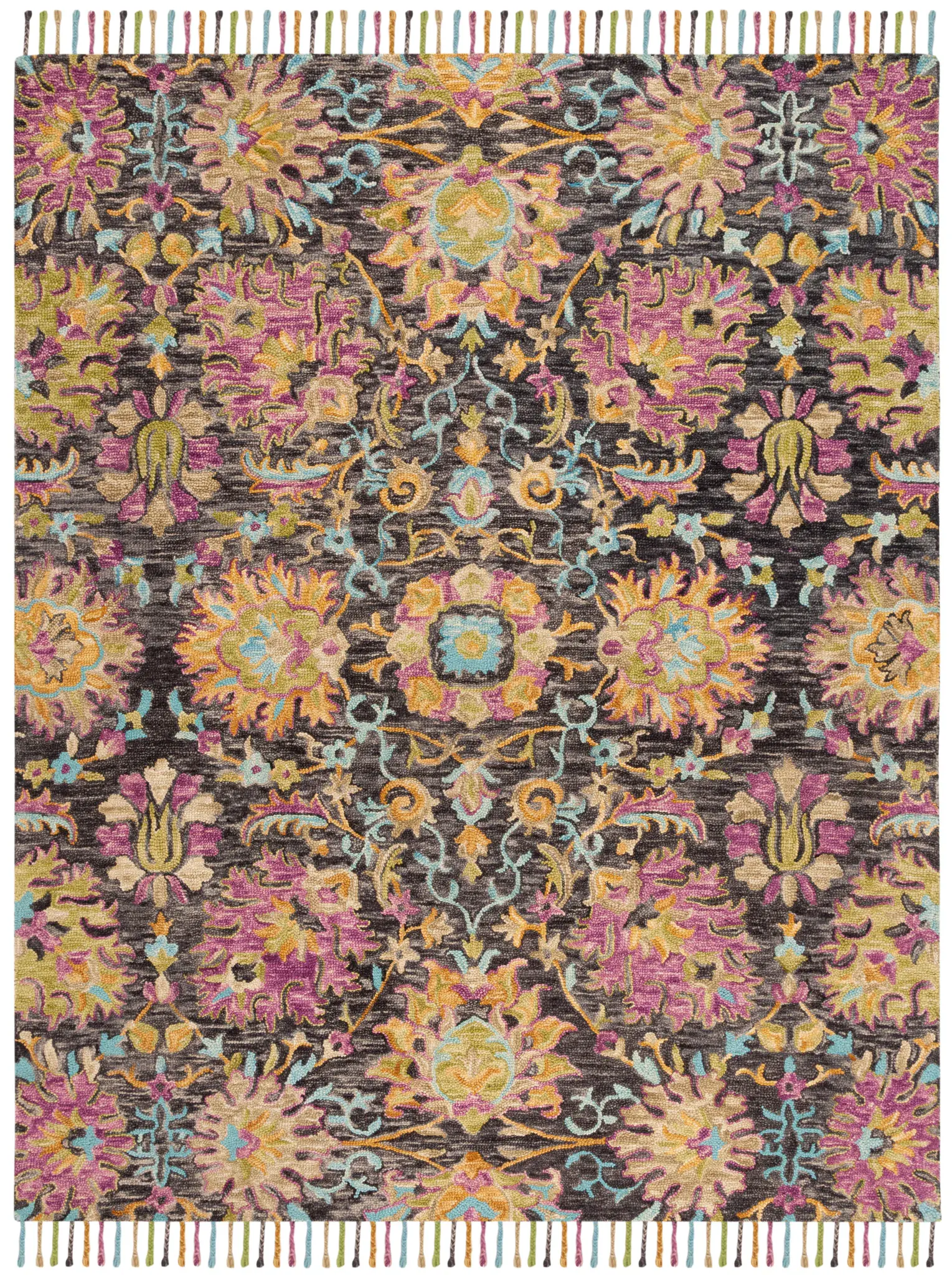 Blossom Boho Floral Hand-Tufted Wool Rug
