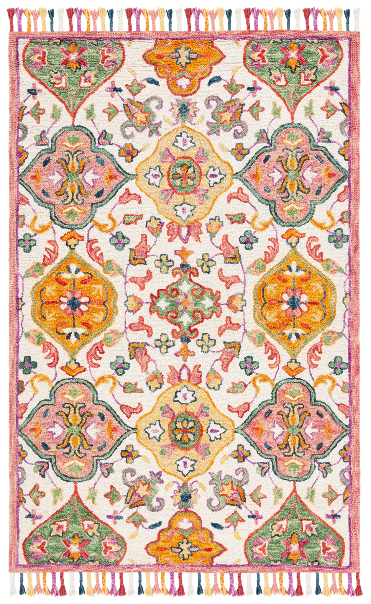 Blossom Suzani Diamond Hand-Tufted Wool Rug