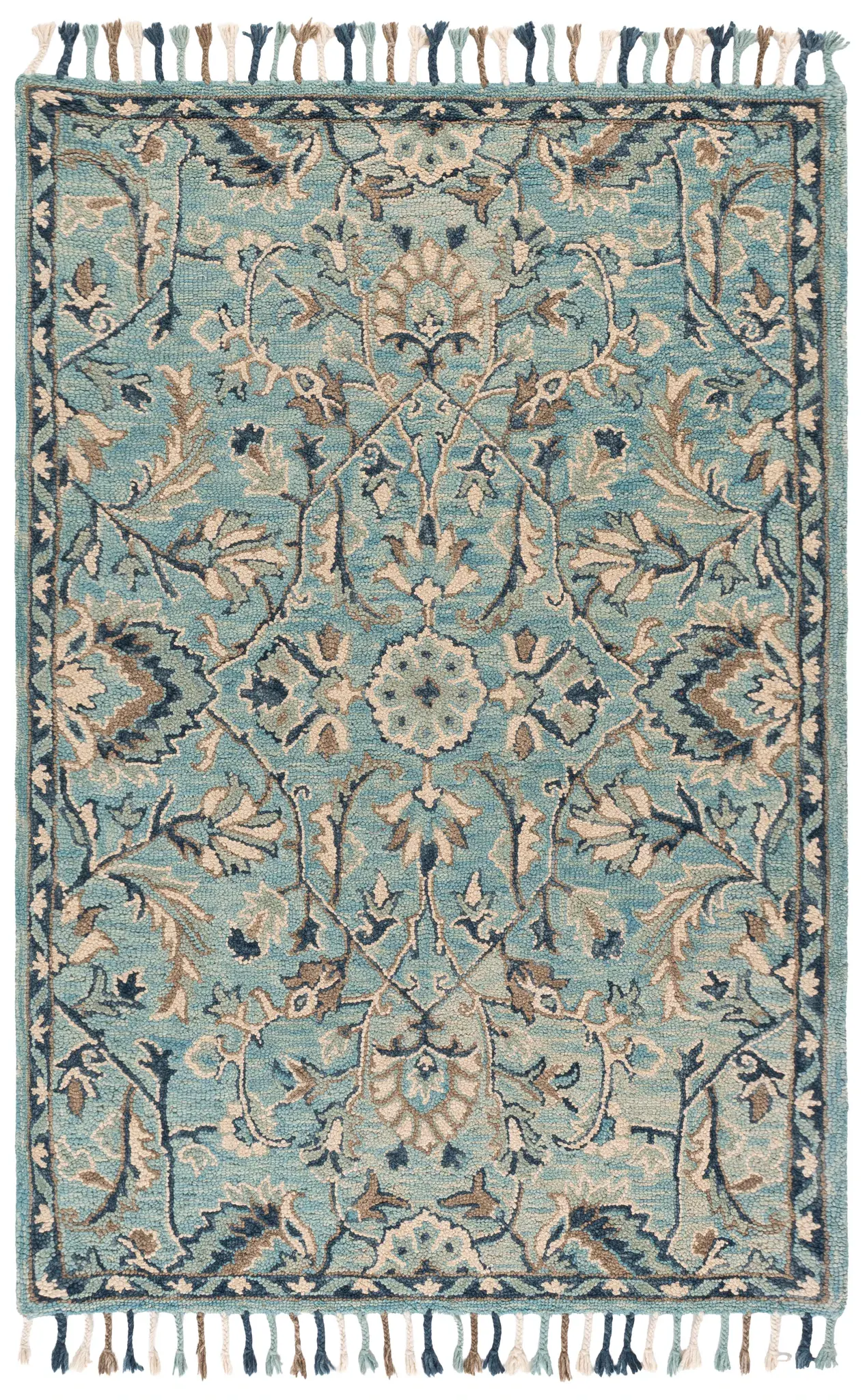 Blossom Trellis Floral Hand-Tufted Wool Rug