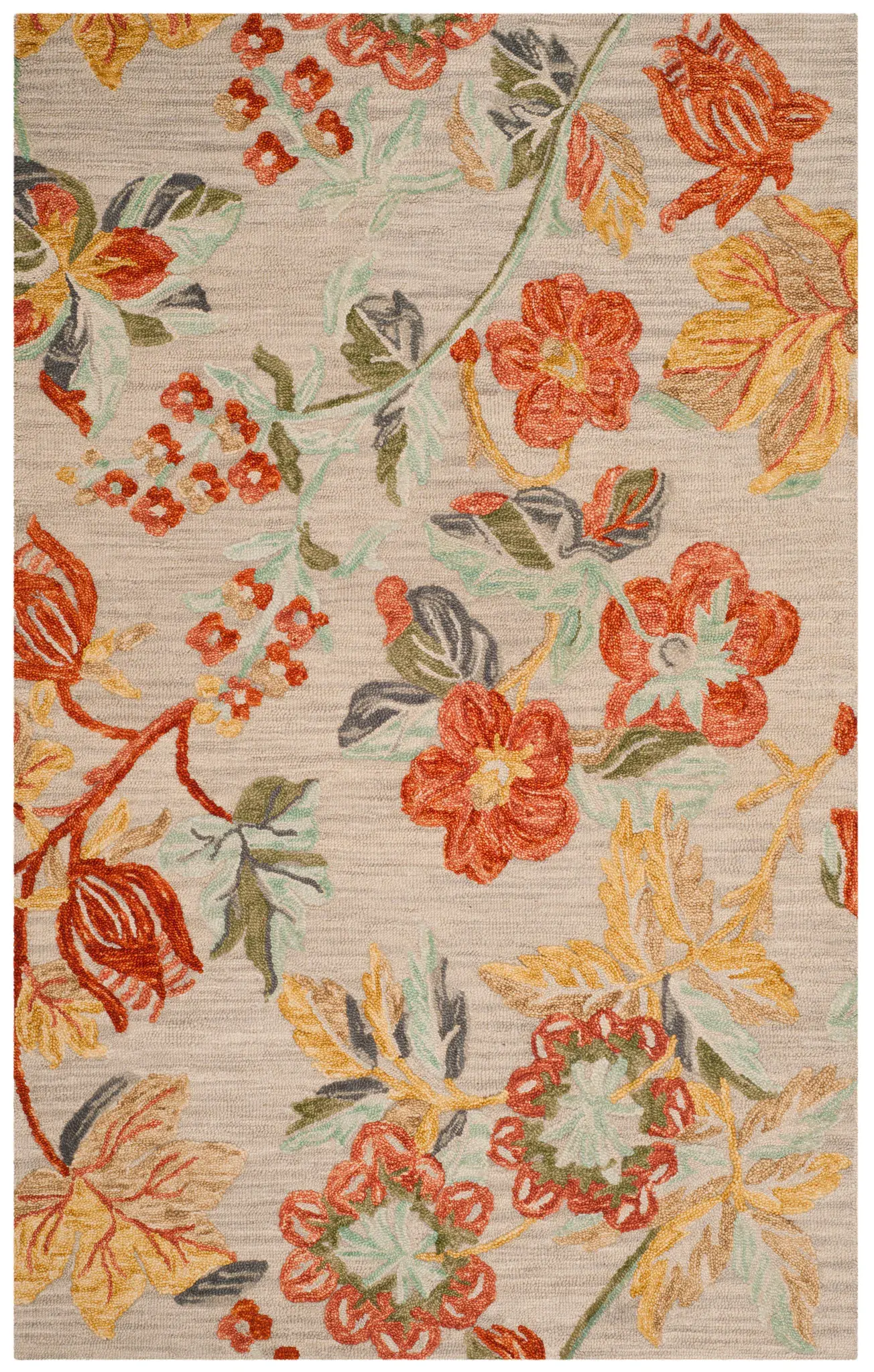 Blossom Floral Branch Hand-Tufted Wool Rug