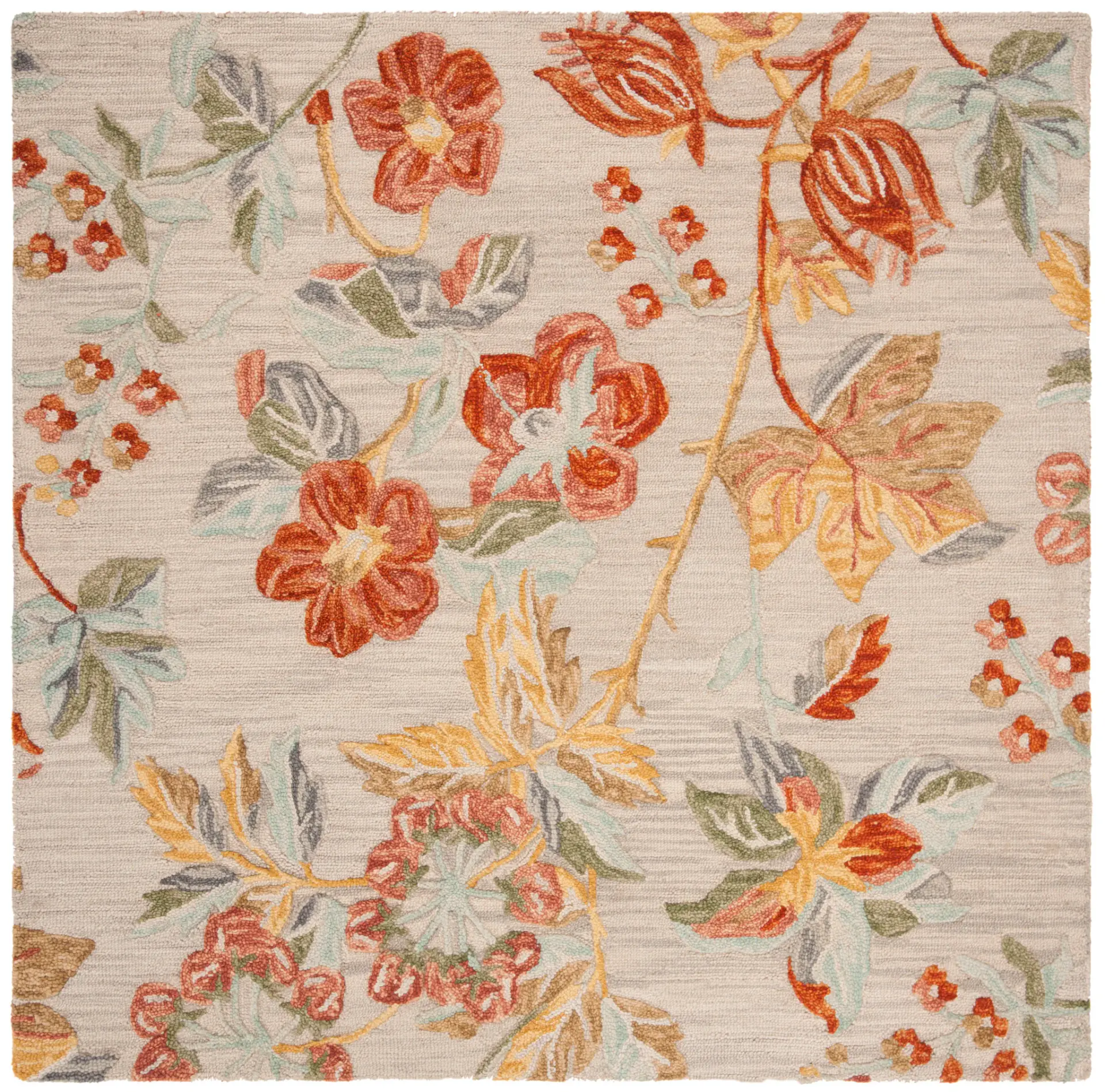 Blossom Floral Branch Hand-Tufted Wool Rug