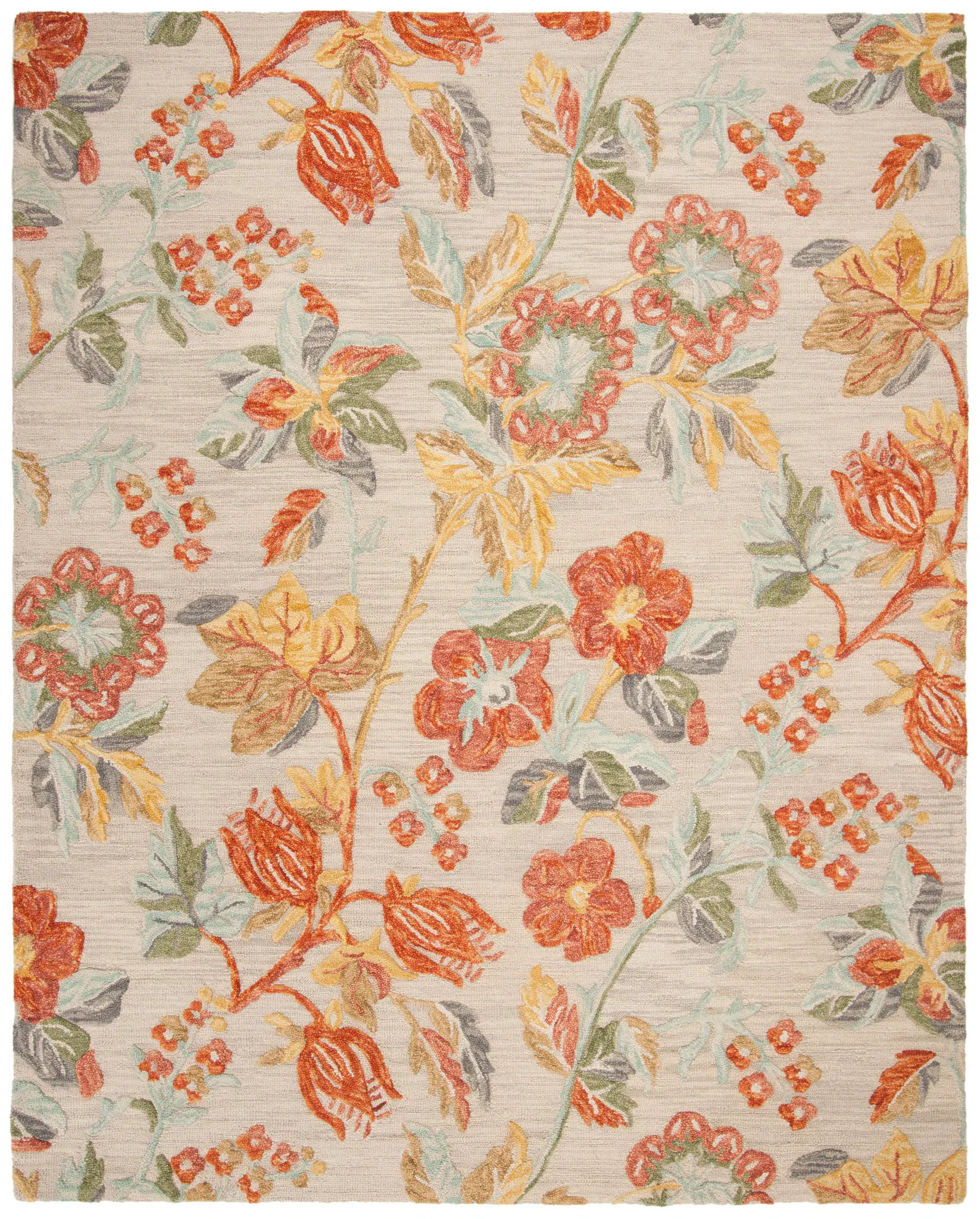 Blossom Floral Branch Hand-Tufted Wool Rug