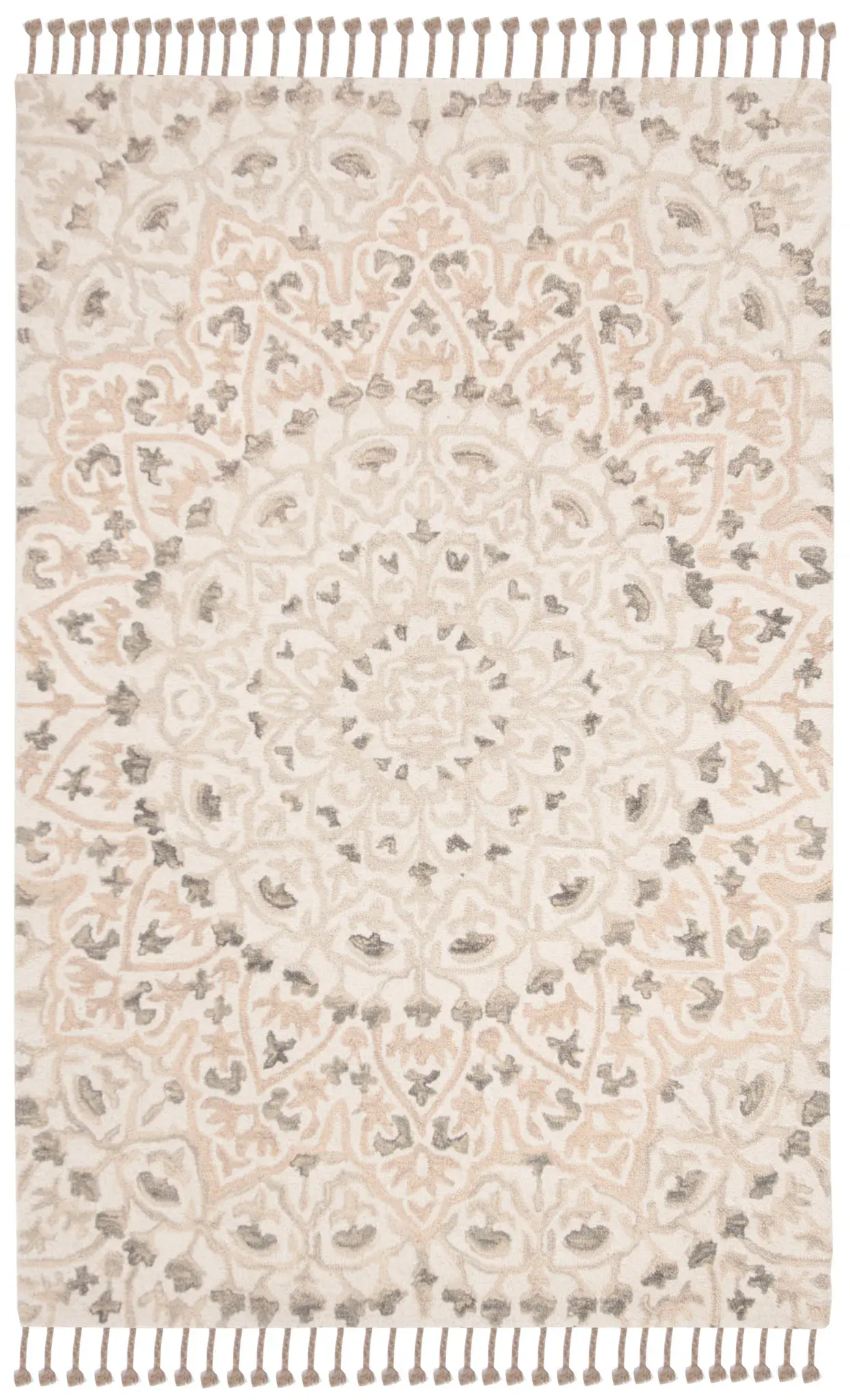 Blossom Concentric Floral Hand-Tufted Wool Rug