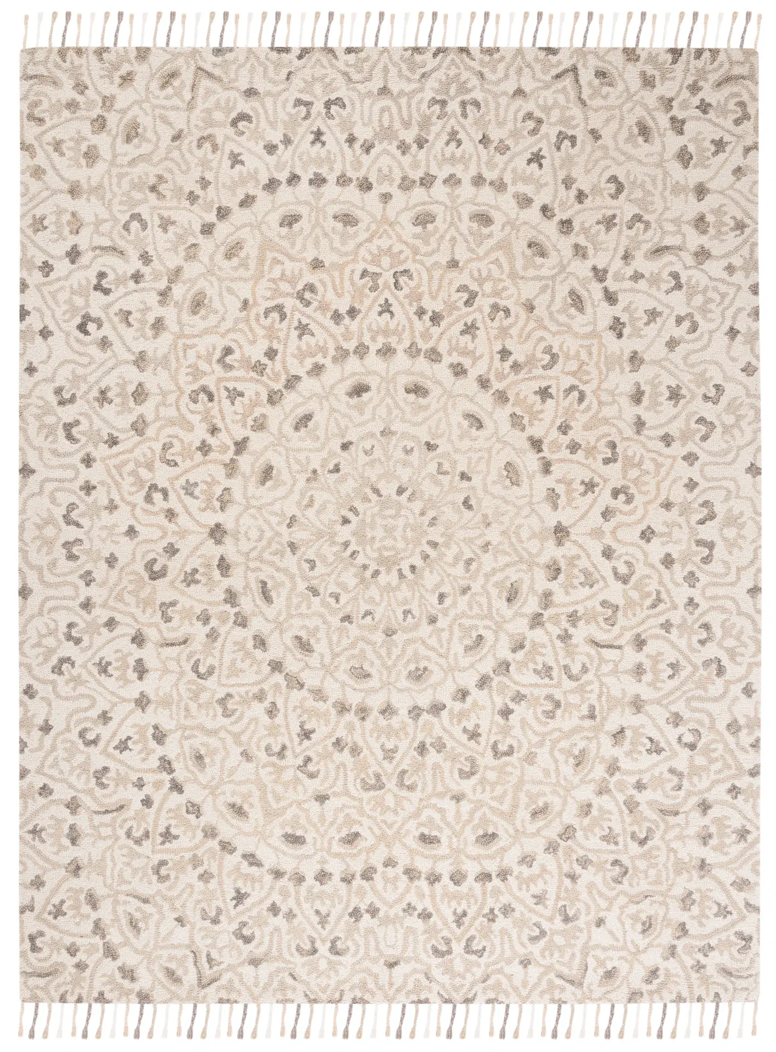 Blossom Concentric Floral Hand-Tufted Wool Rug