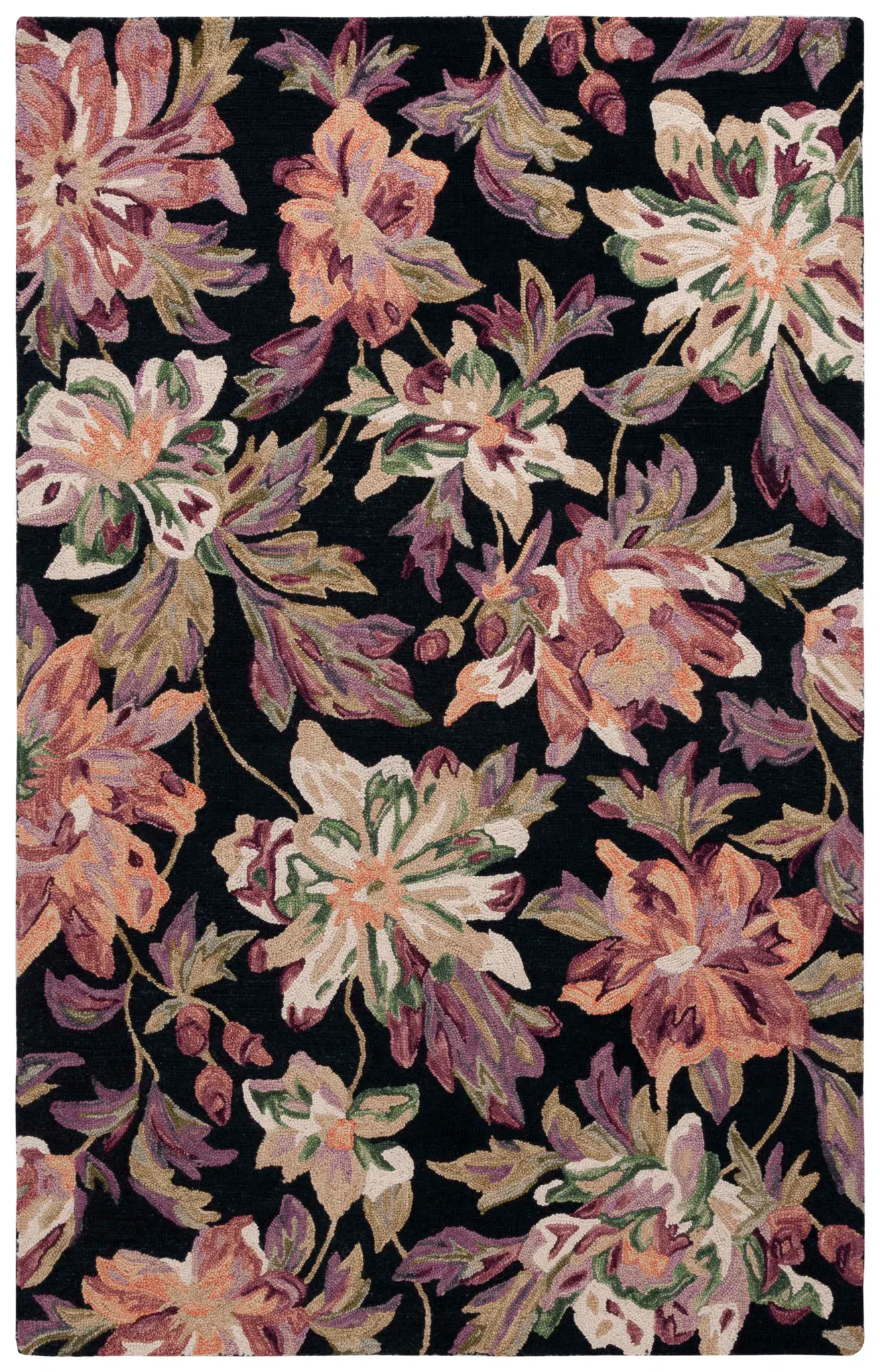 Blossom Dense Floral Hand-Tufted Wool Rug