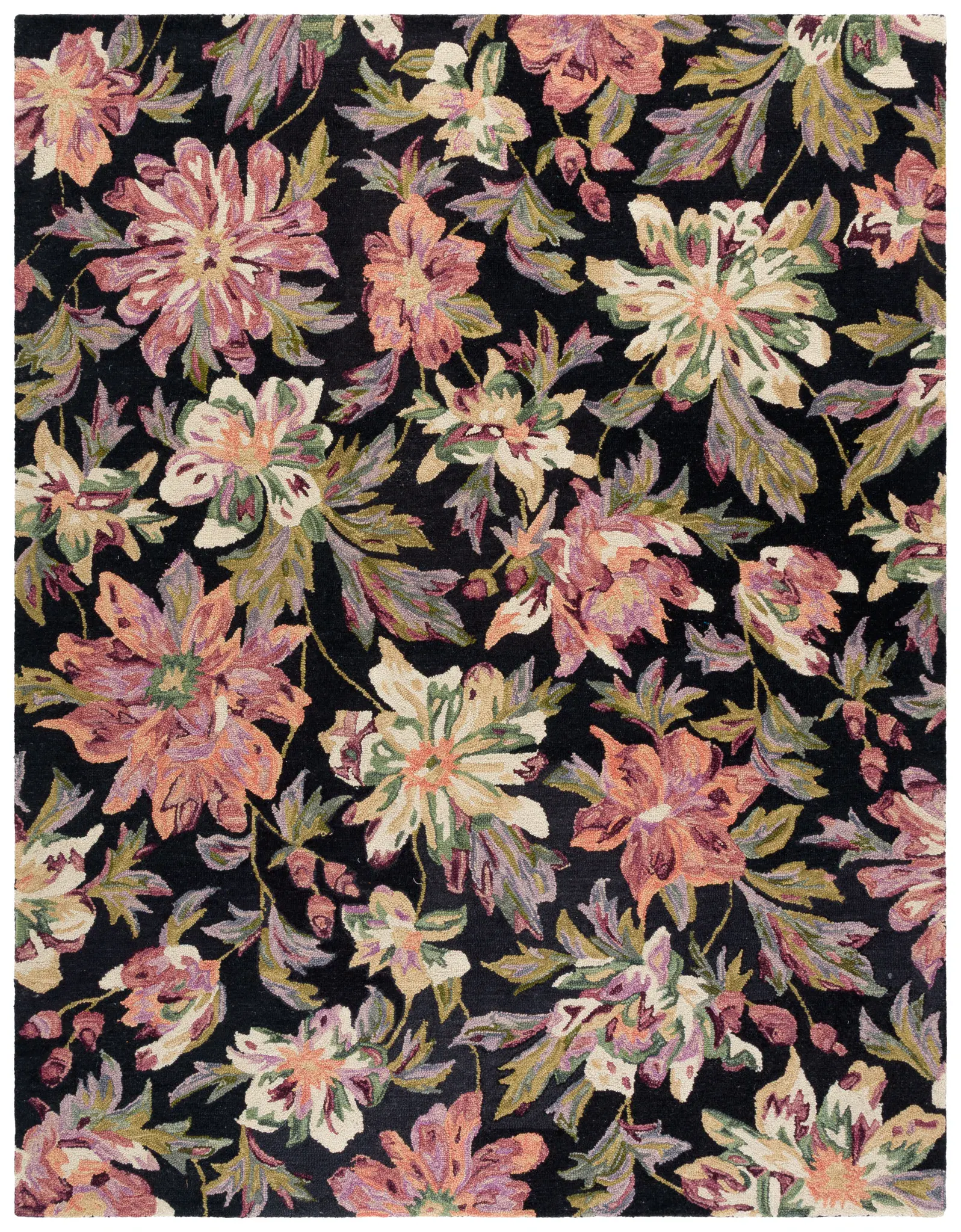 Blossom Dense Floral Hand-Tufted Wool Rug