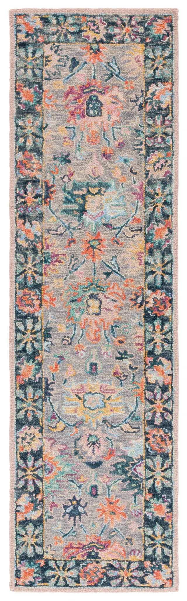 Blossom Bordered Floral Hand-Tufted Wool Rug