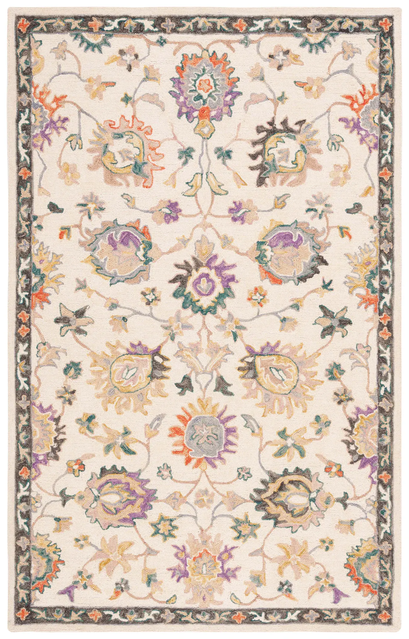Blossom Sunburst Floral Hand-Tufted Wool Rug