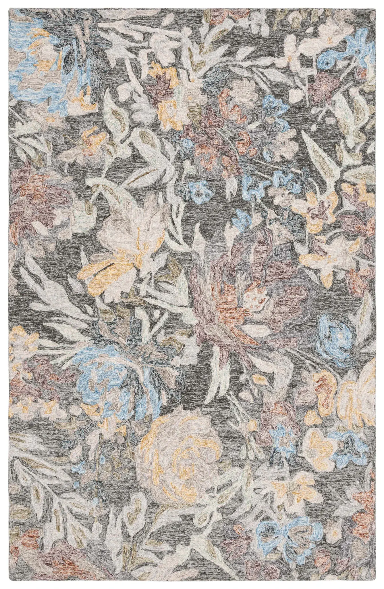 Blossom Distressed Floral Hand-Tufted Wool Rug