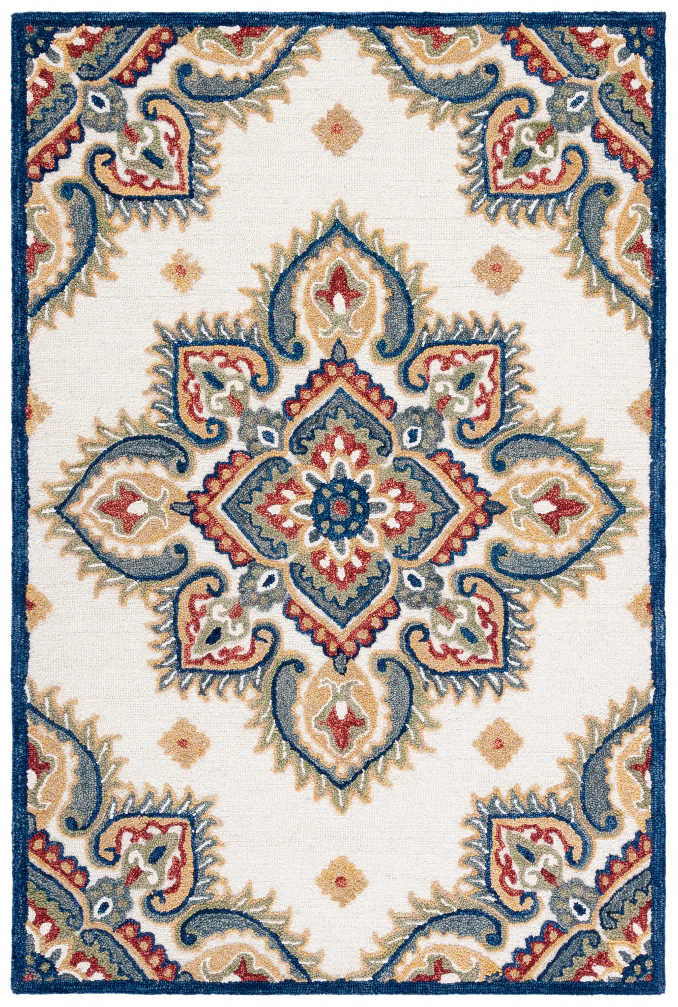 Blossom Suzani Medallion Hand-Tufted Wool Rug