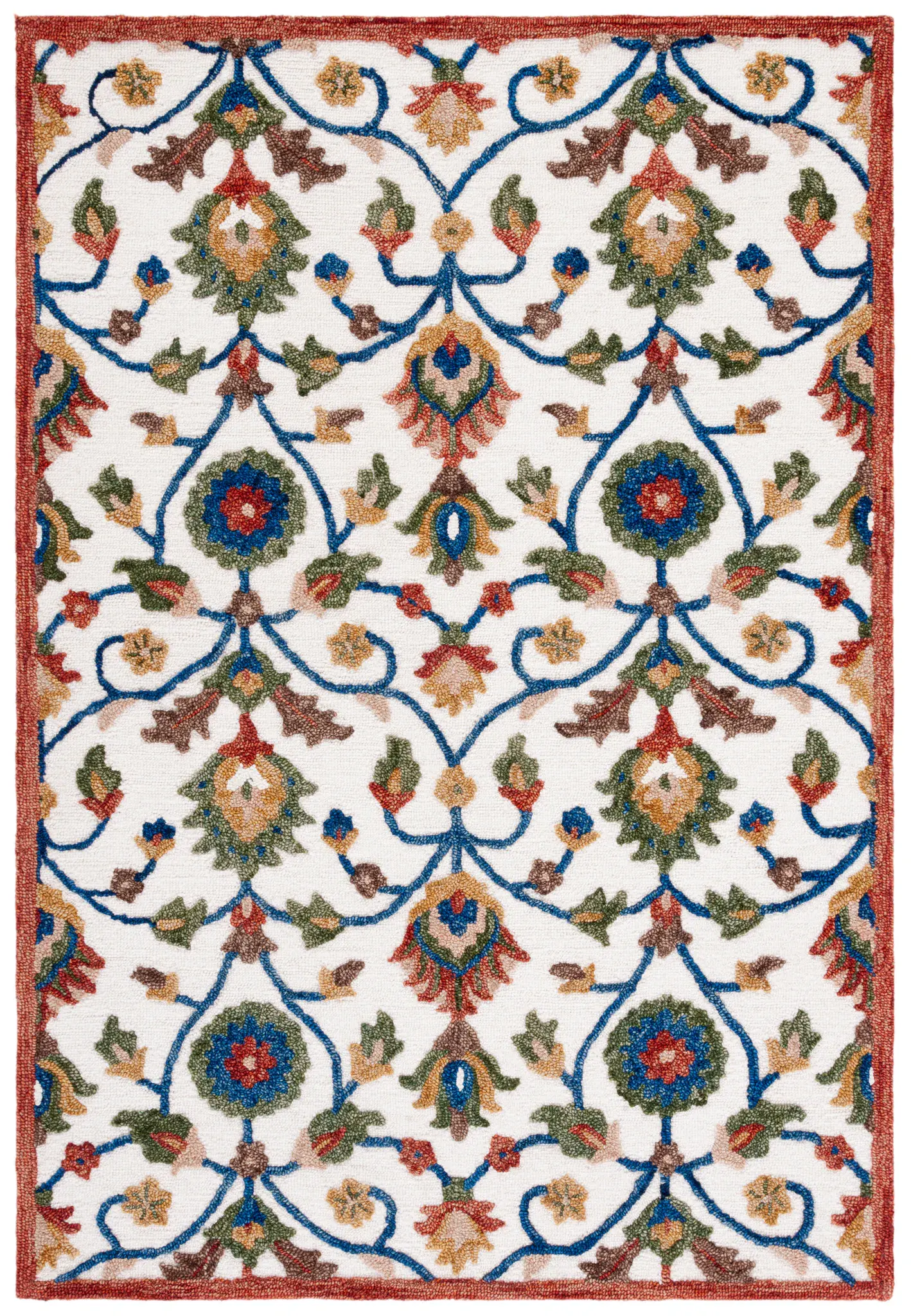 Blossom Floral Vine Hand-Tufted Wool Rug