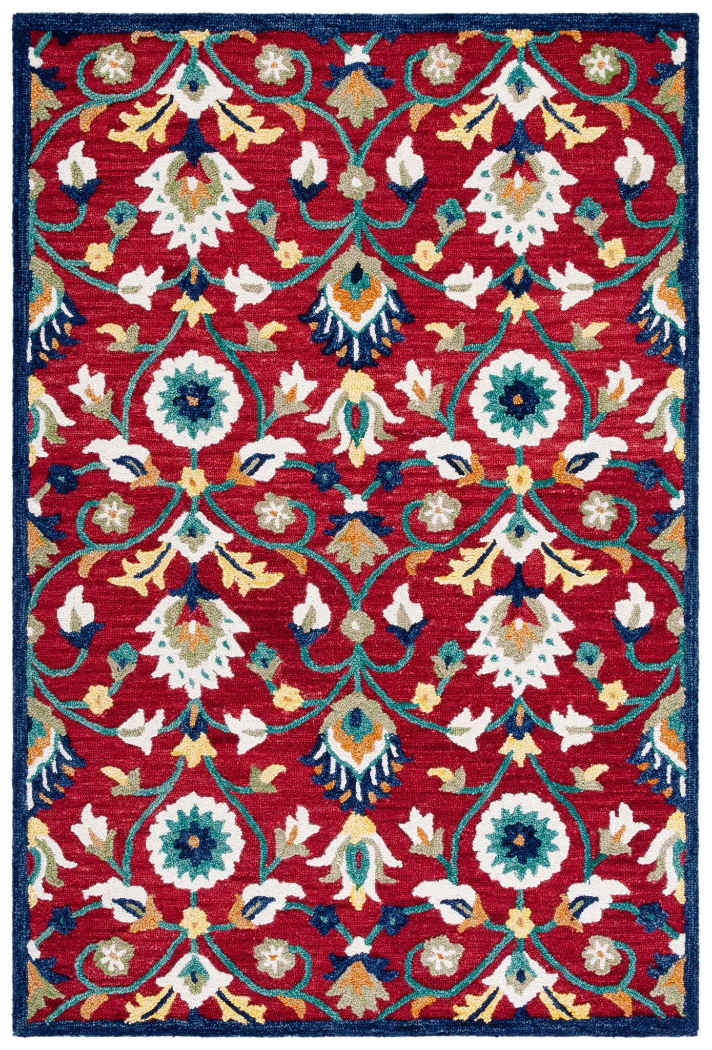 Blossom Floral Vine Hand-Tufted Wool Rug