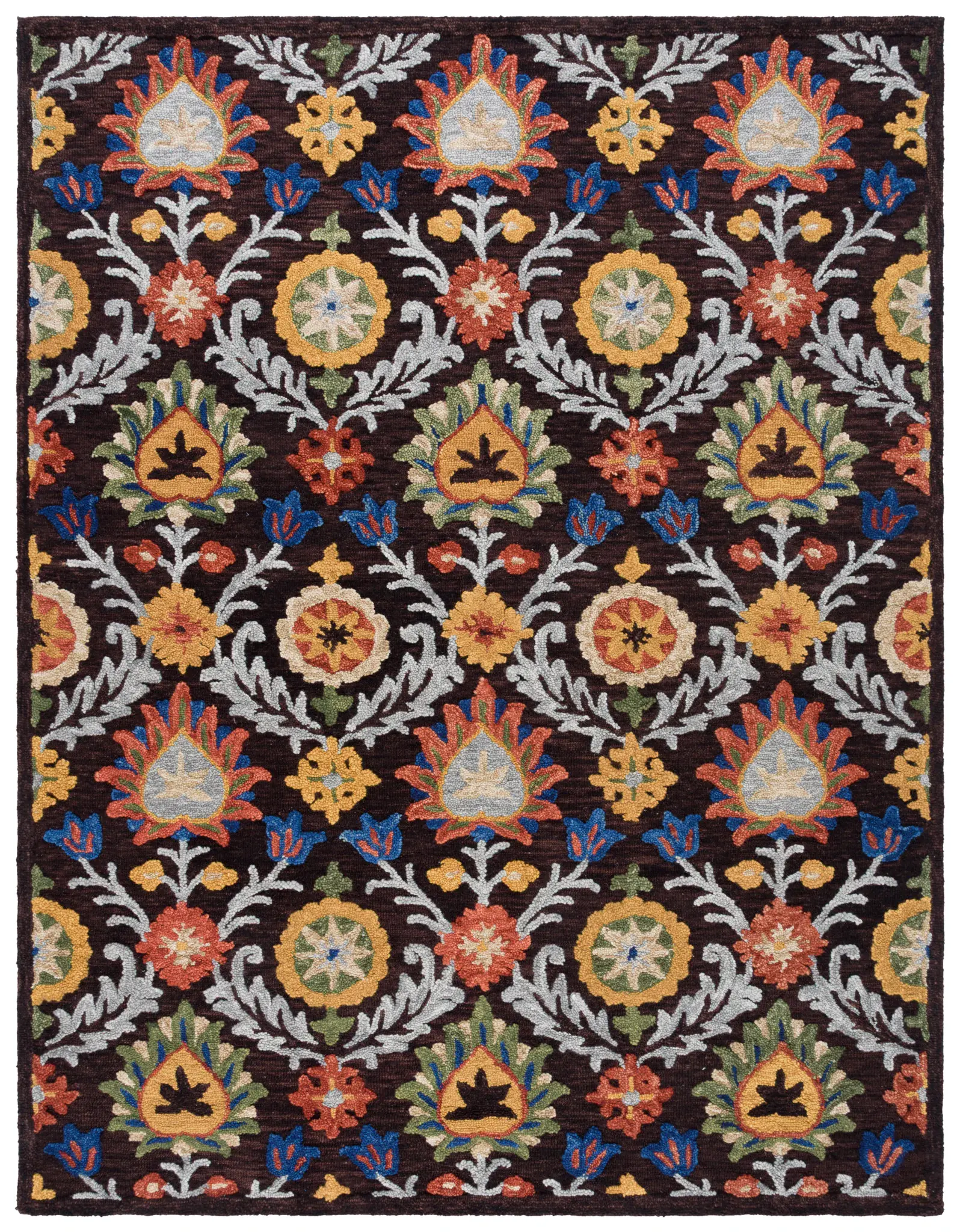 Blossom Floral Allover Wool Rug